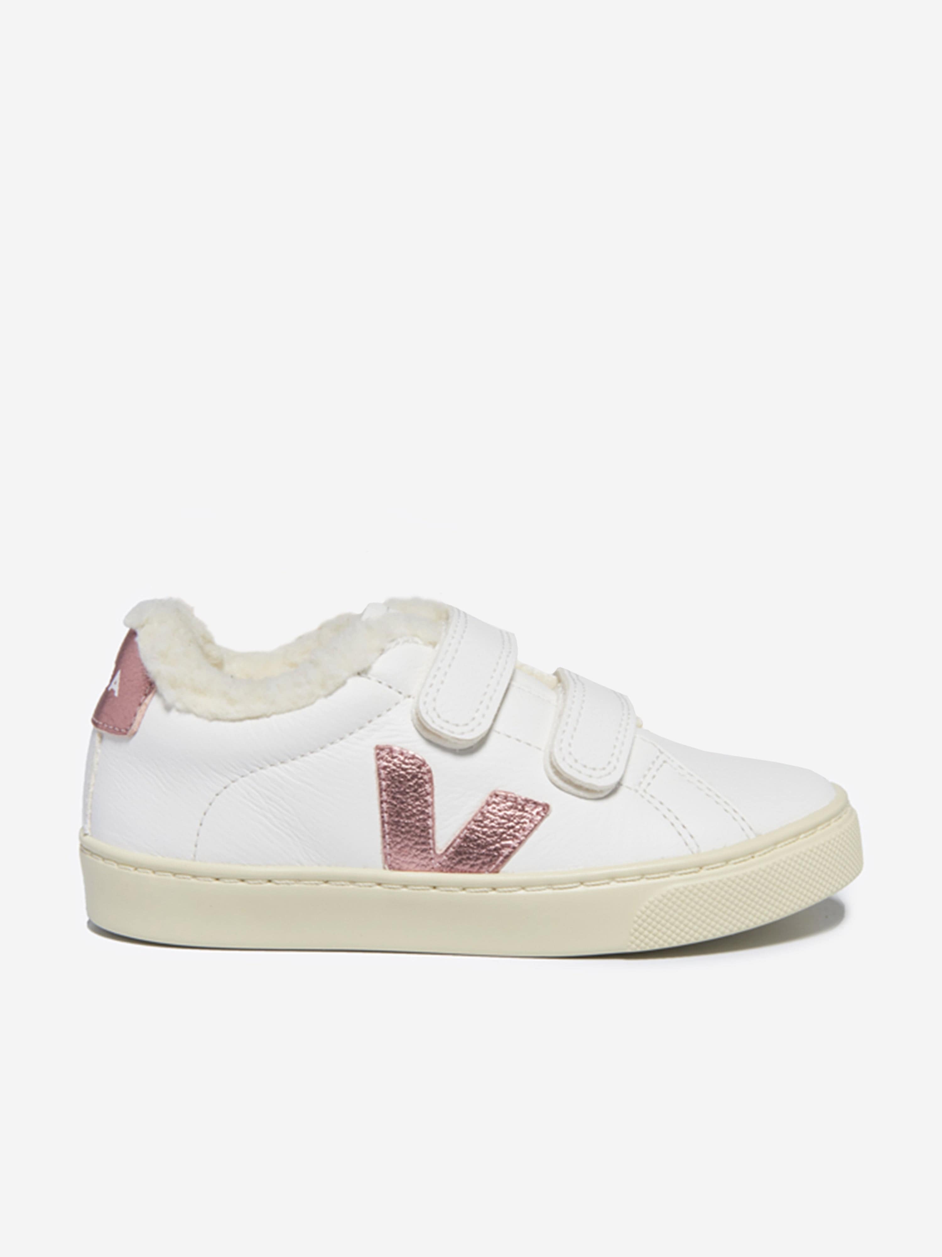 Girls Leather Esplar Trainers in White Discount Footaction