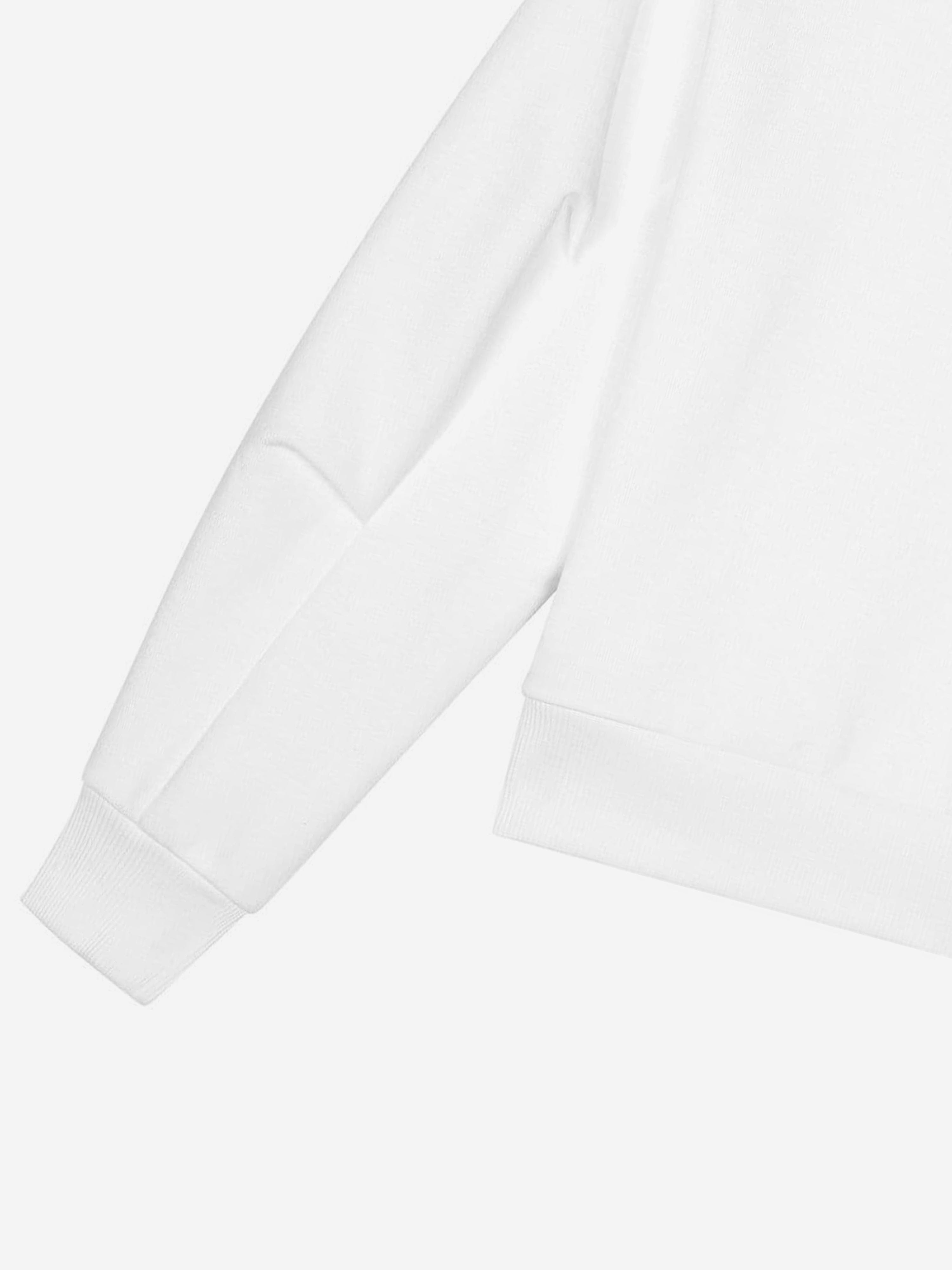 Dolce & Gabbana Girls Maiolica Logo Sweatshirt in White 100% Authentic Sale Online