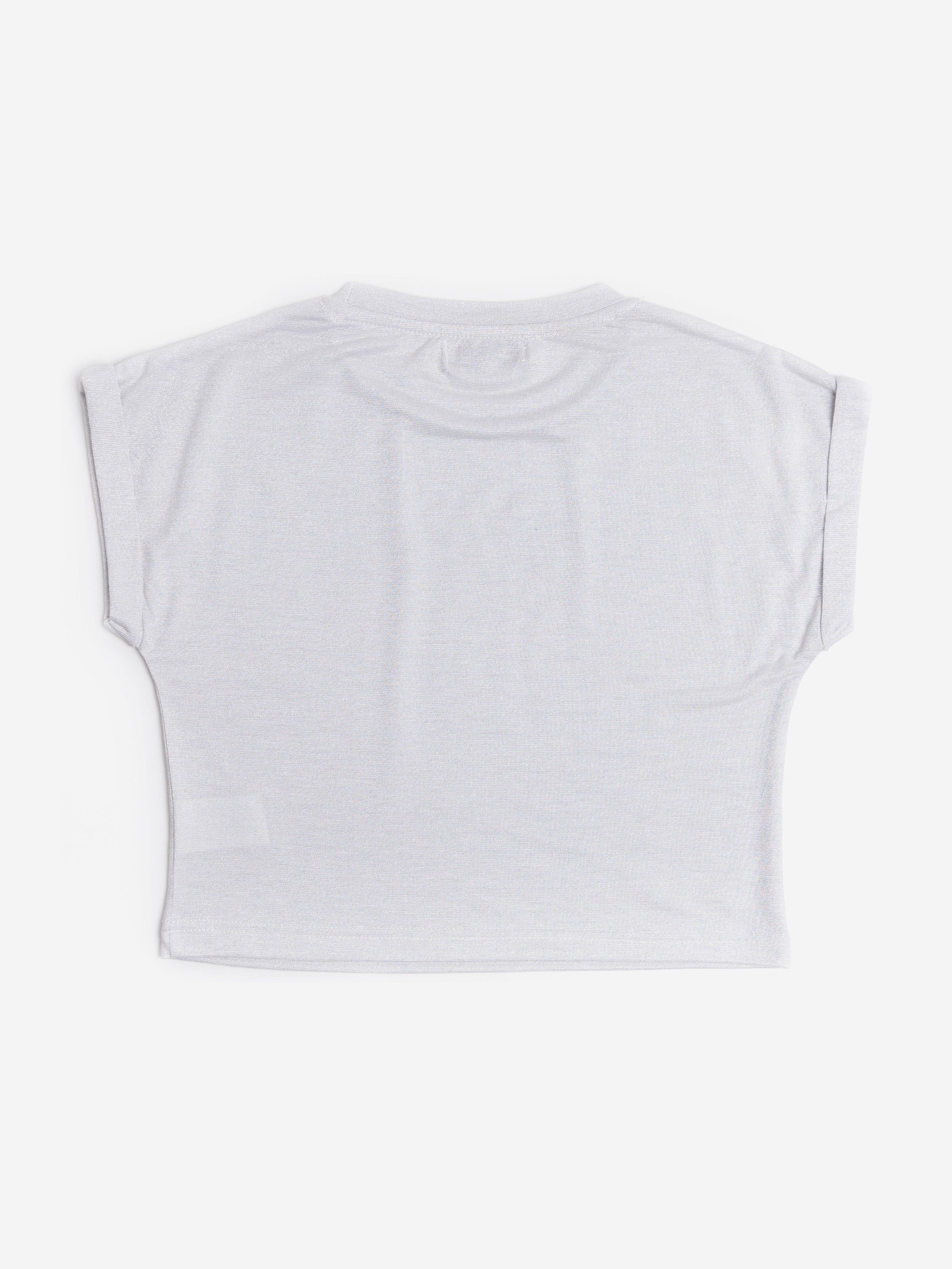 BCBG Girls Glitter T-Shirt in Grey Clearance Manchester Great Sale