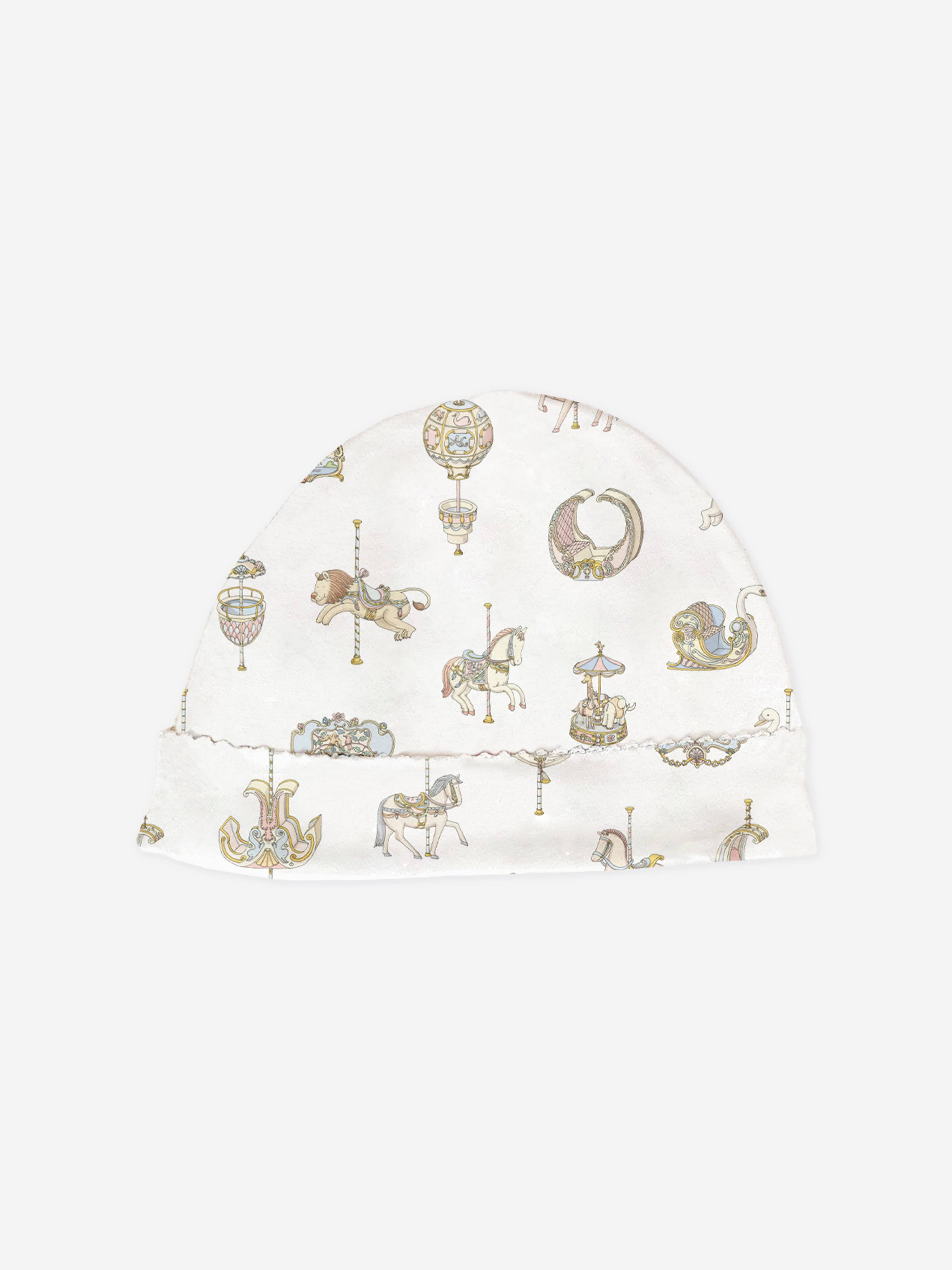 Atelier Choux Baby Carousel Hat in White Online Online Free Shipping