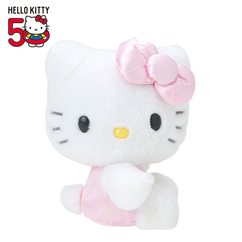 Hello Kitty 50th Anniv. Plush Mascot (Pink Quilted) Order