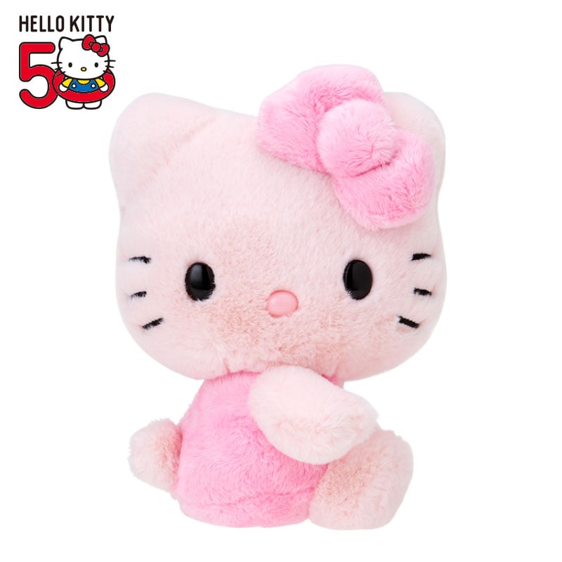 Hello Kitty 50th Anniv. Plush Mascot (Blushing Pink) Outlet Shop Offer