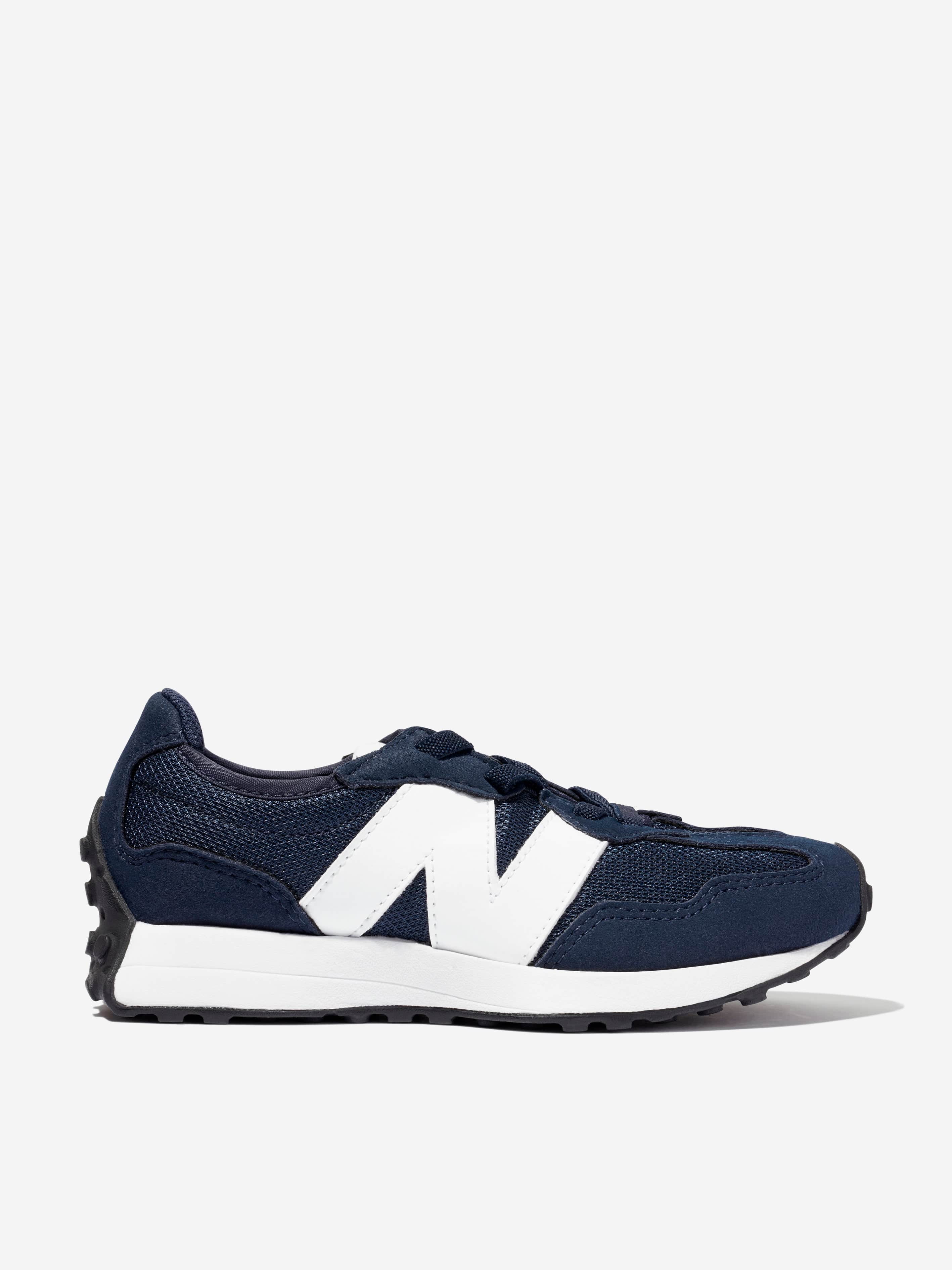 New Balance Kids 327 Lace Up Logo Trainers in Blue Outlet Lowest Pice