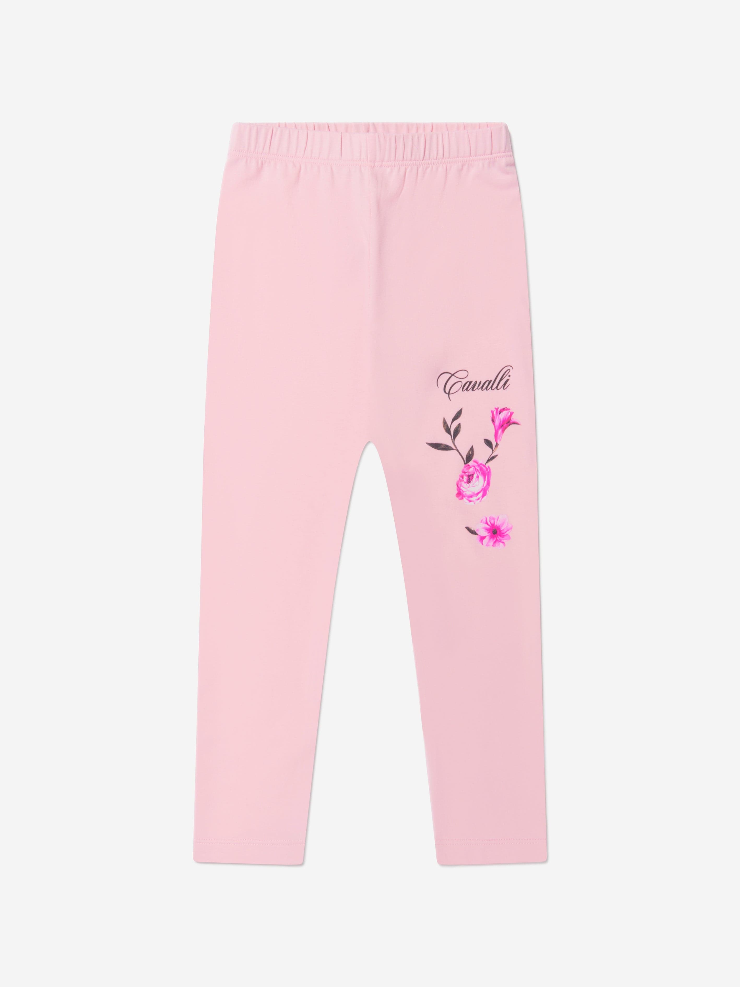 Roberto Cavalli Girls Cotton Fleece Joggers Cheap Sale Cost