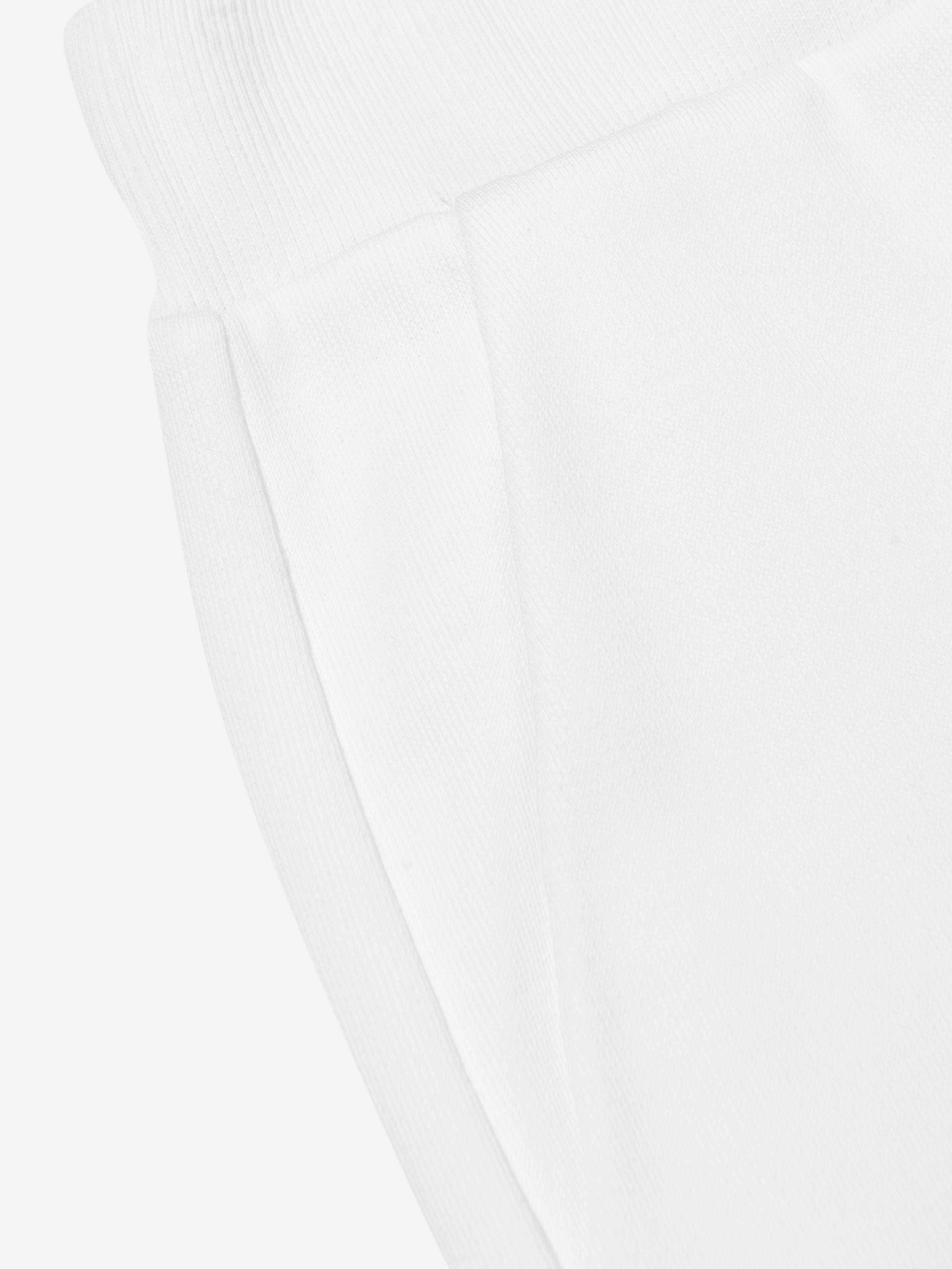 Balmain Kids Logo Jersey Shorts in White Discount 2025 Unisex