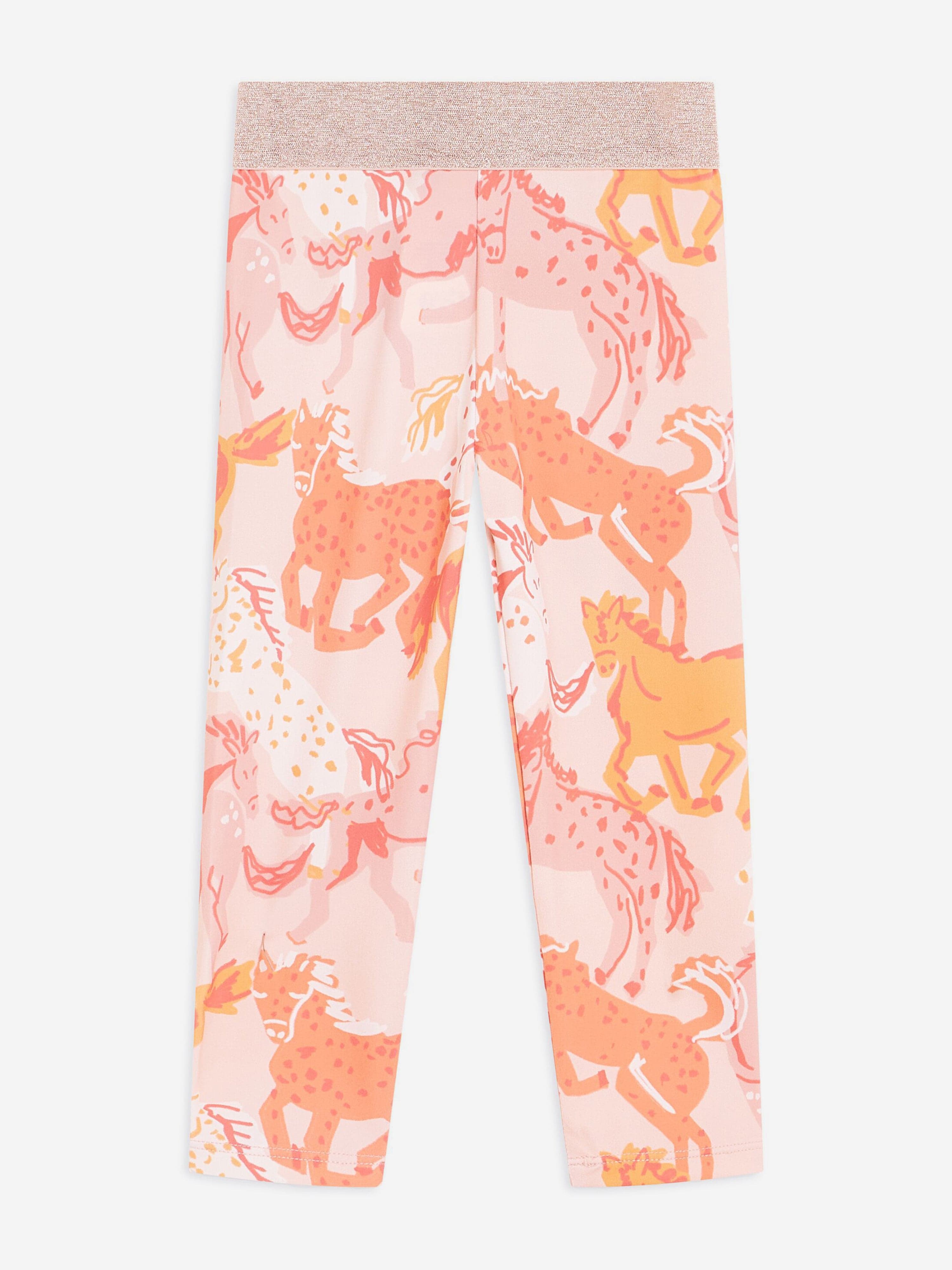 Stella McCartney Girls Horse Leggings in Pink Free Shipping Perfect