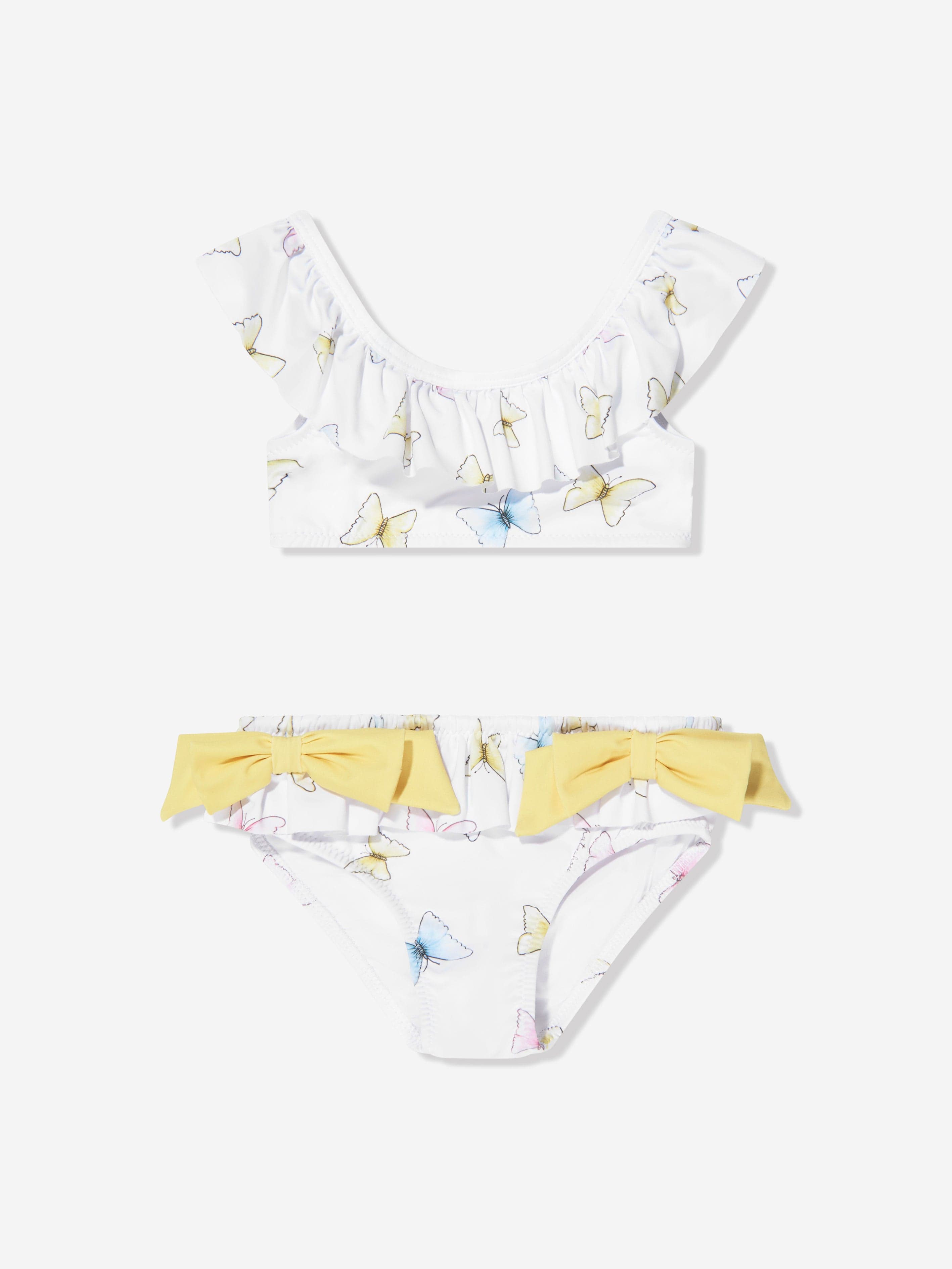 Patachou Girls Butterflies Bikini in White High Quality Buy Online