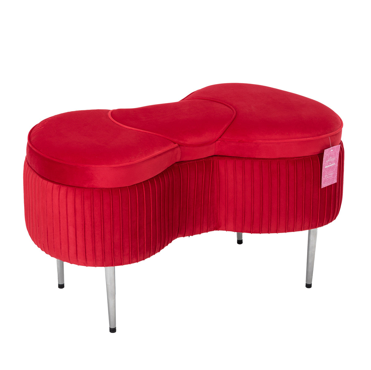 Hello Kitty x Impressions Vanity Bow Storage Bench With Mastercard For Sale