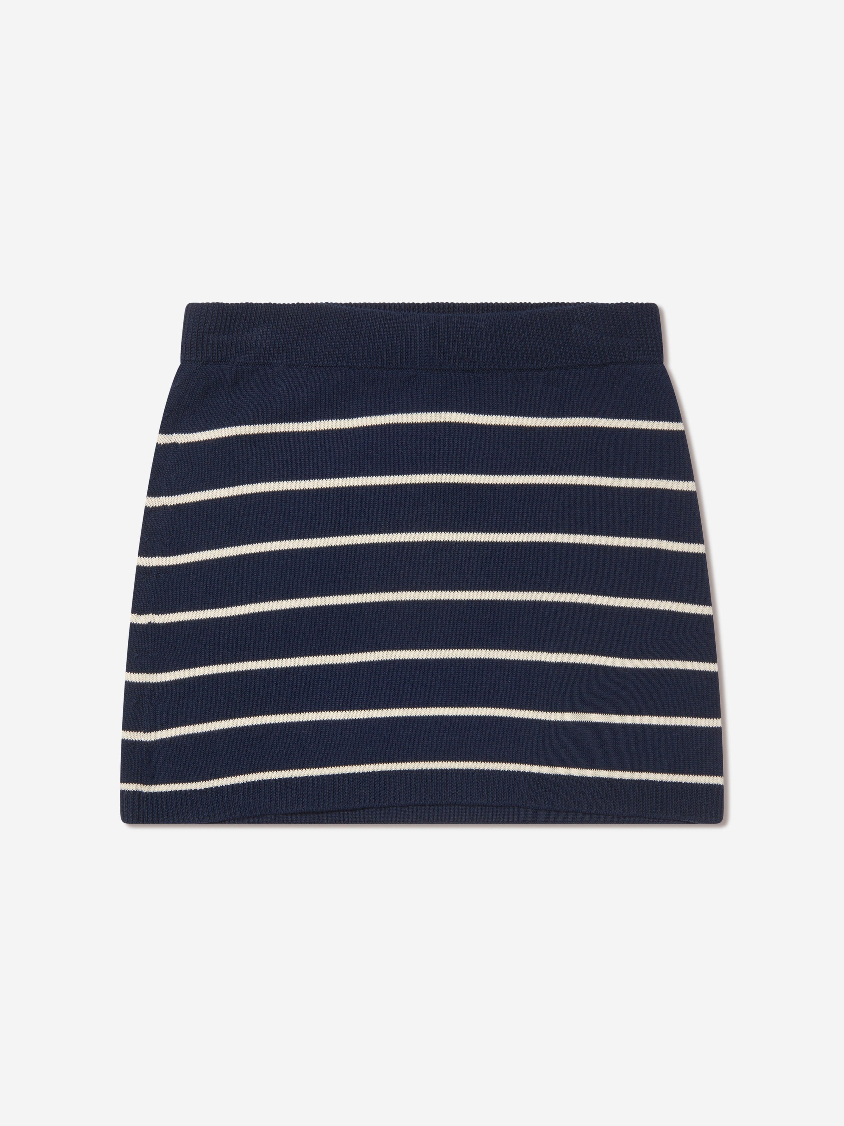 Moncler Enfant Girls Striped Hoodie And Skirt Set in Navy Marketable Online