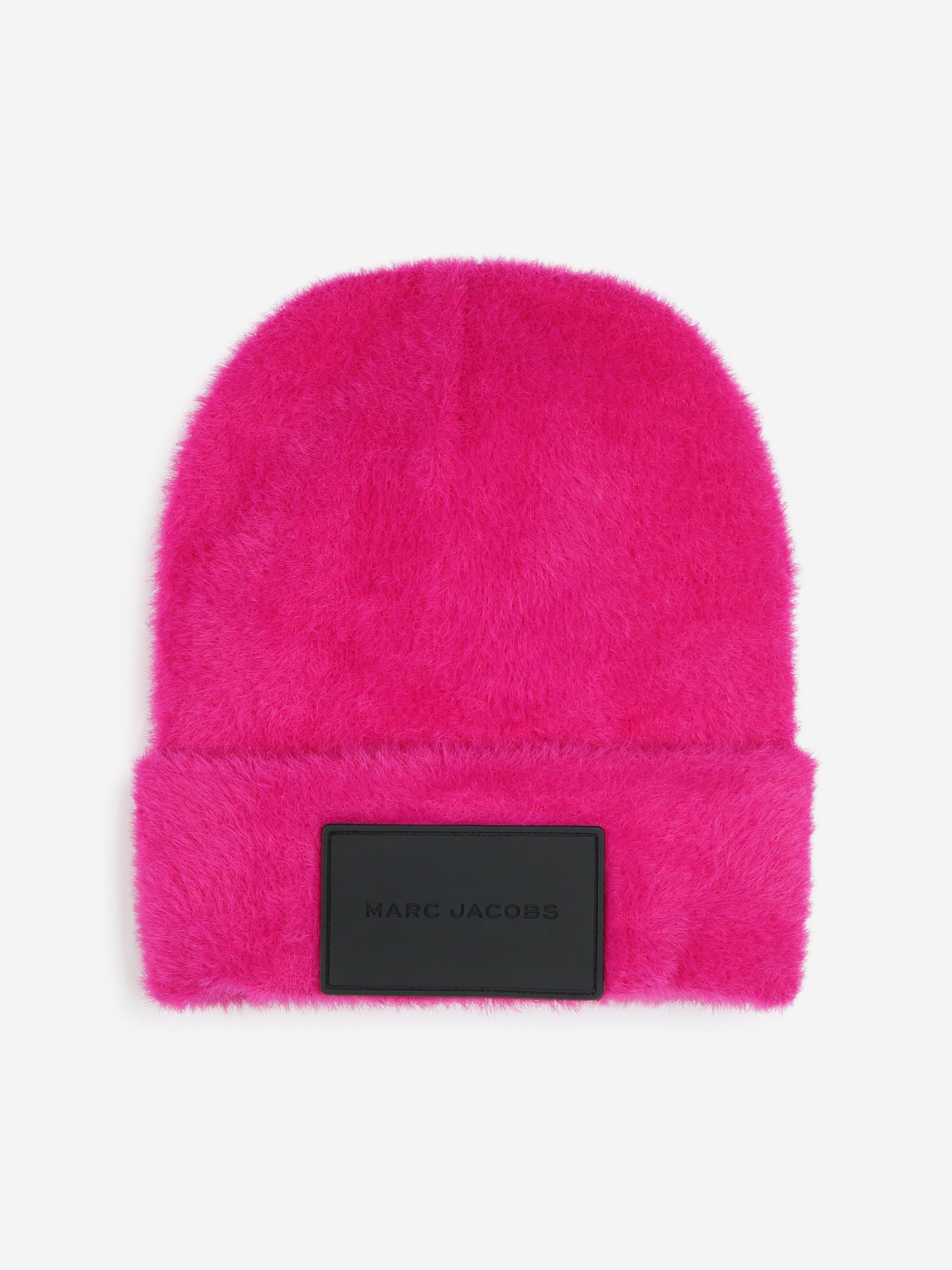 MARC JACOBS Girls Logo Beanie Hat in Pink Newest Cheap Online