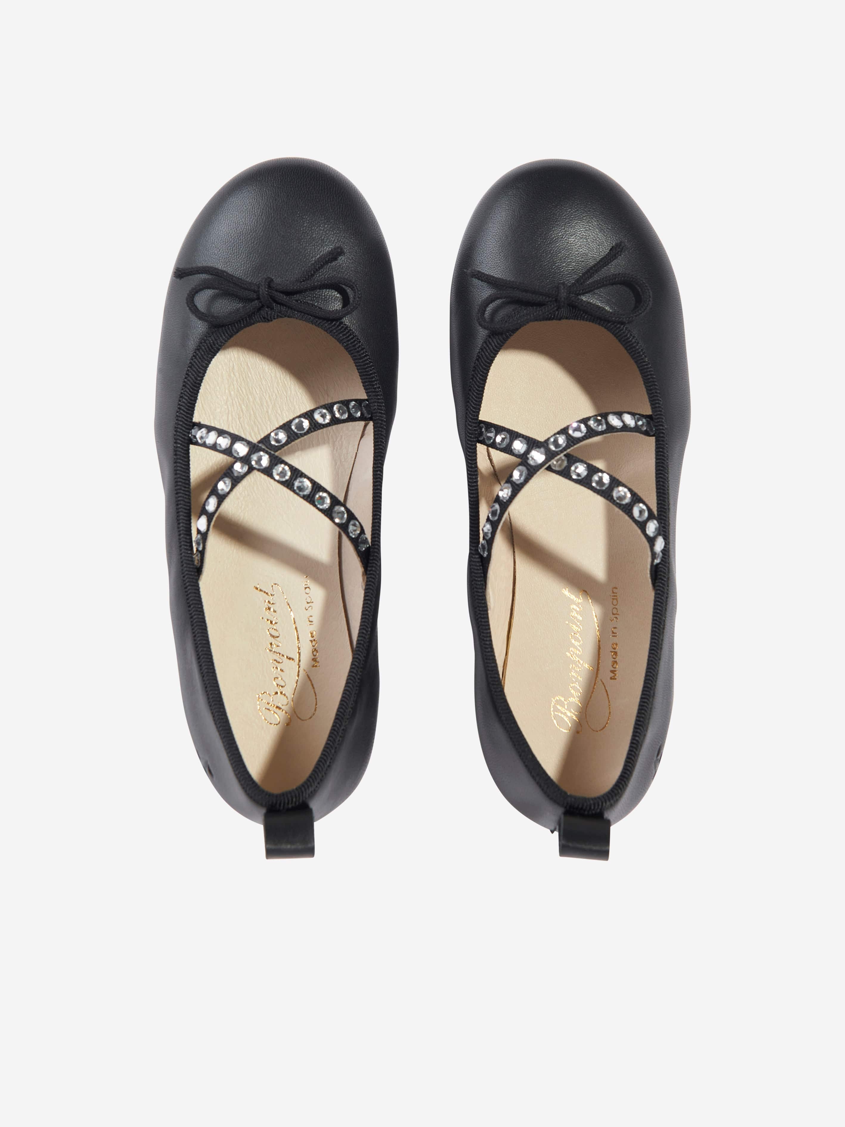 Bonpoint Girls Gae Ballerinas in Black Buy Cheap Find Great