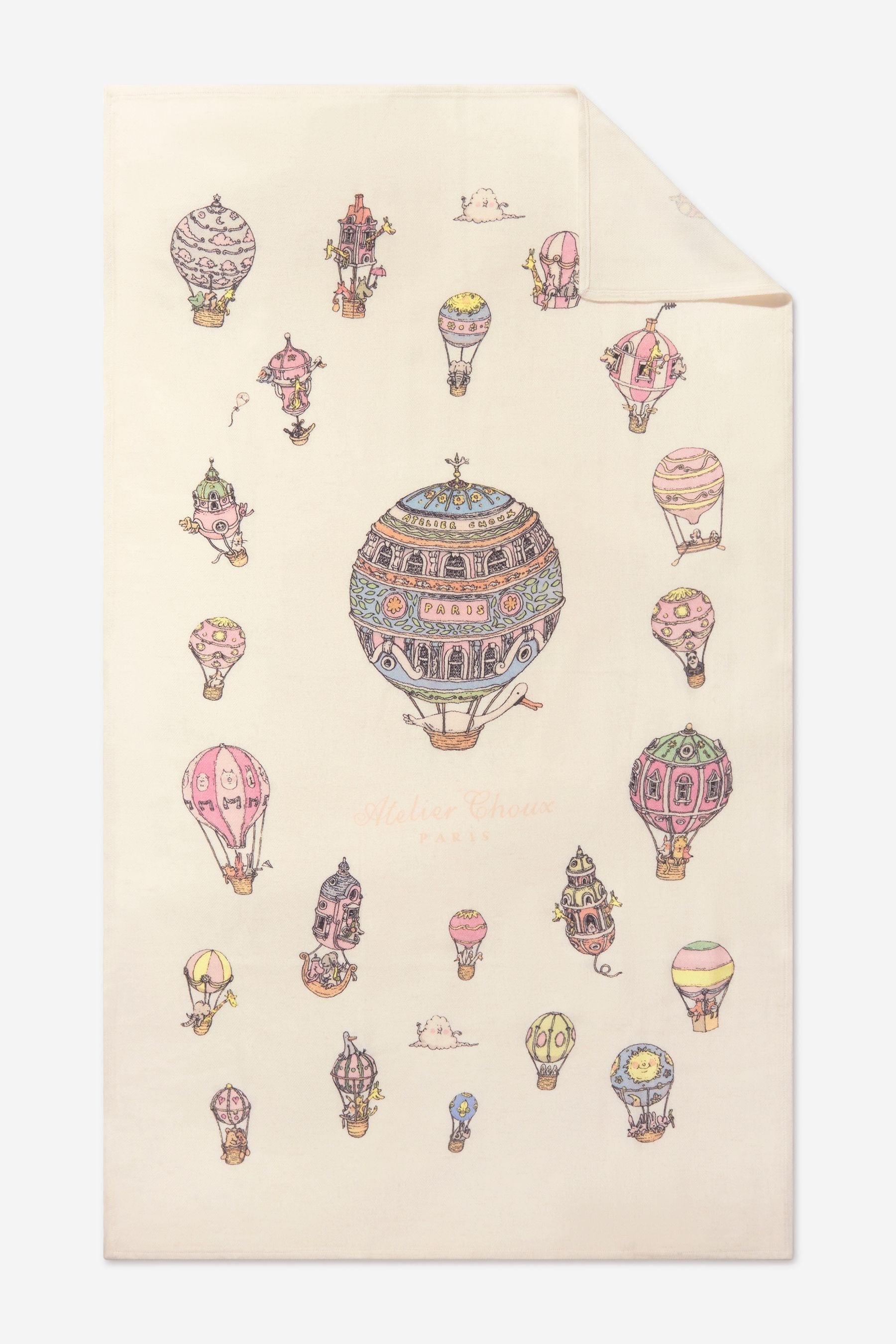 Atelier Choux Baby Hot Air Balloons Cashmere Blanket Outlet Largest Supplier