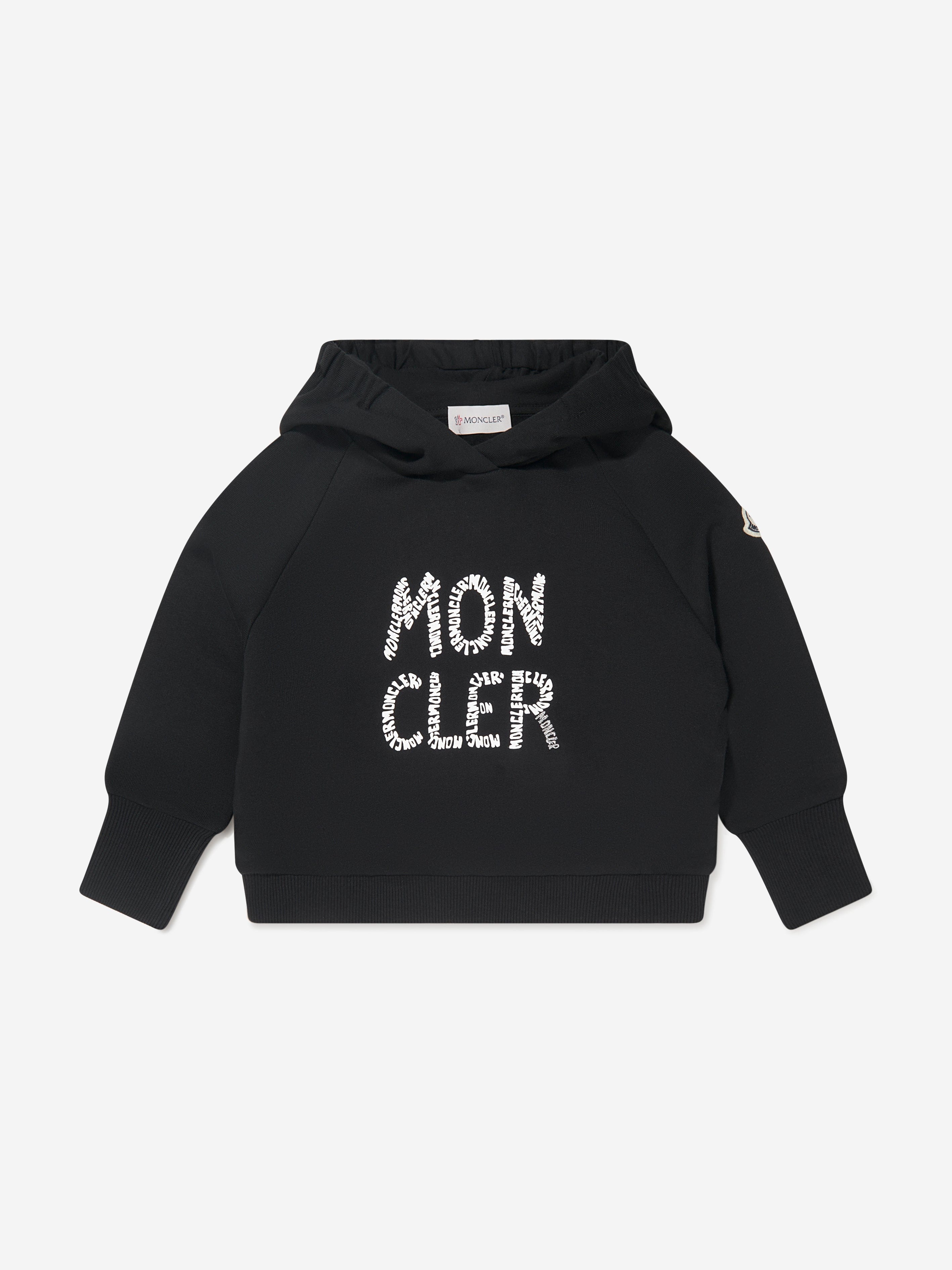 Moncler Enfant Girls Logo Print Overhead Hoodie Latest Collections