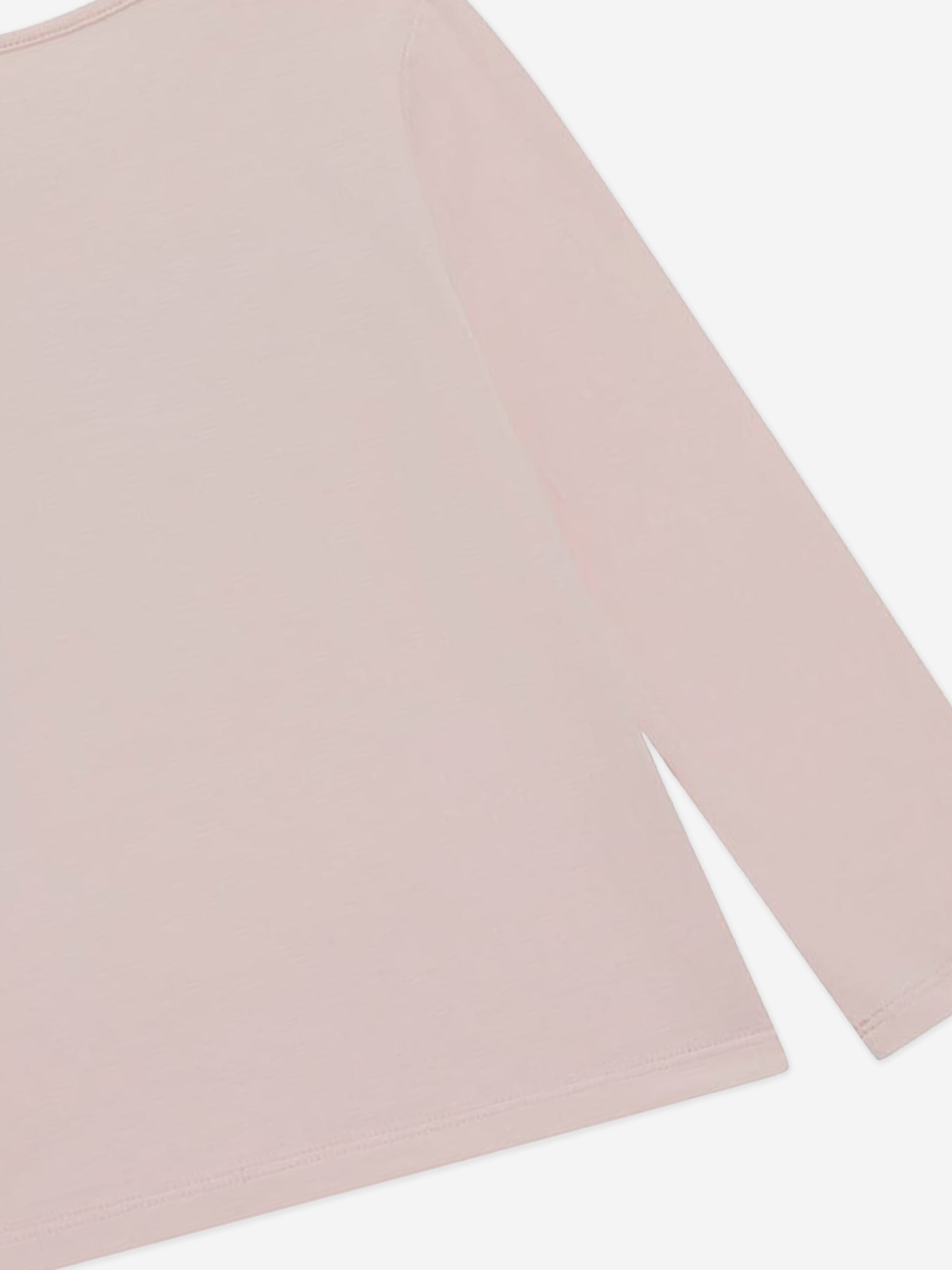 Guess Girls Long Sleeve Logo T-Shirt in Pink Wide Range Of Online