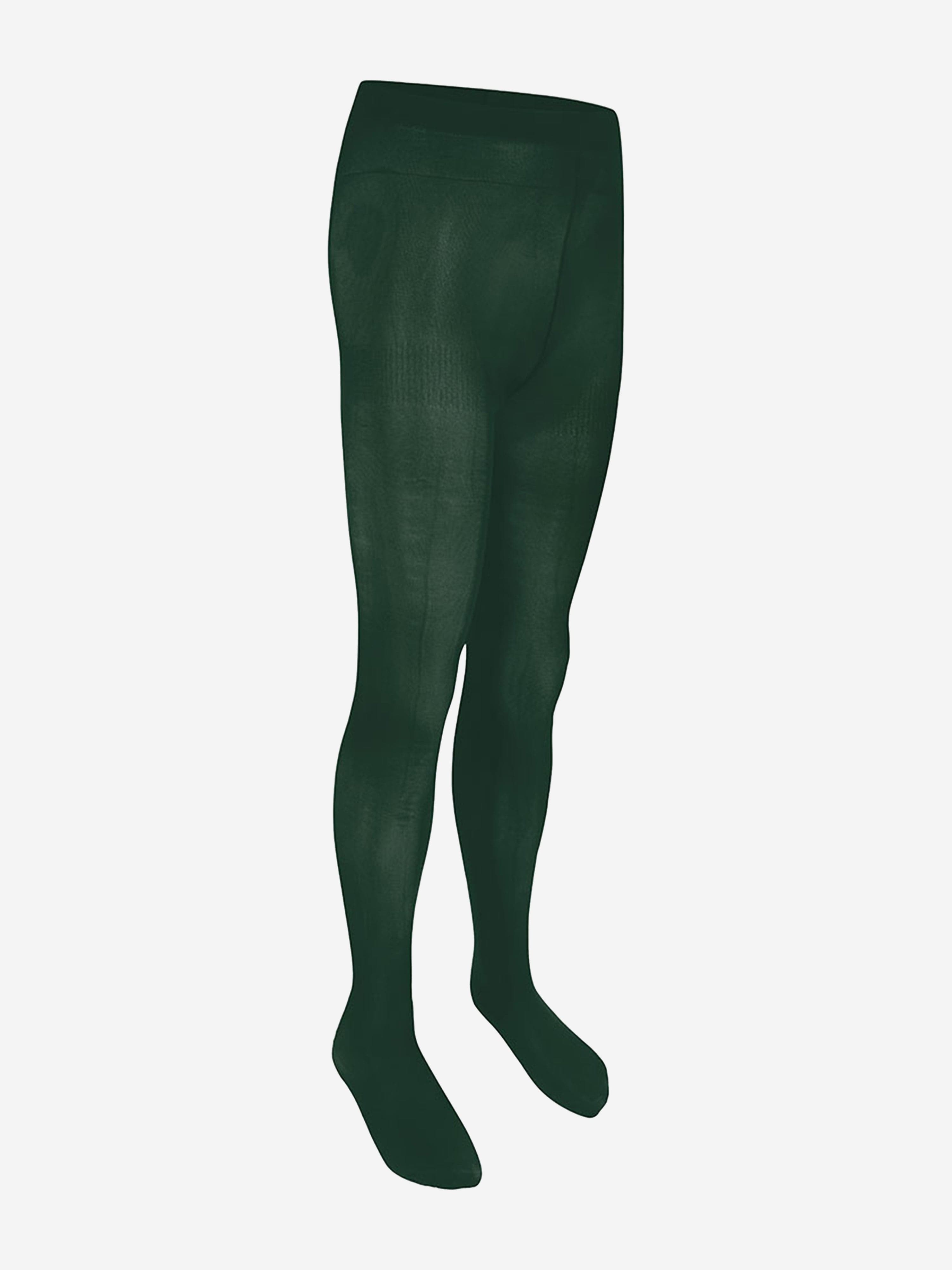 Zeco Girls School Opaque Tights (2 Pack) in Green 2025 Unisex Online