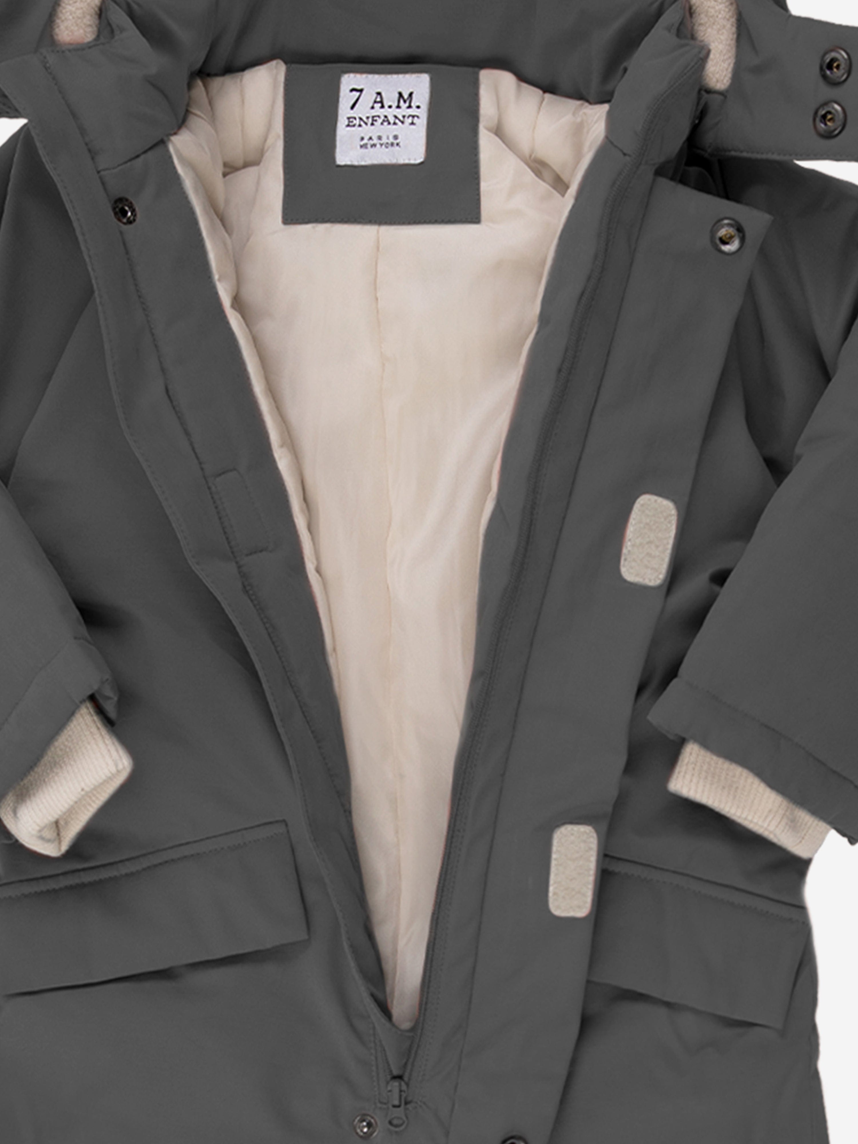 7AM Enfant Kids Snowsuit Grand-Benji in Grey Clearance Pick A Best