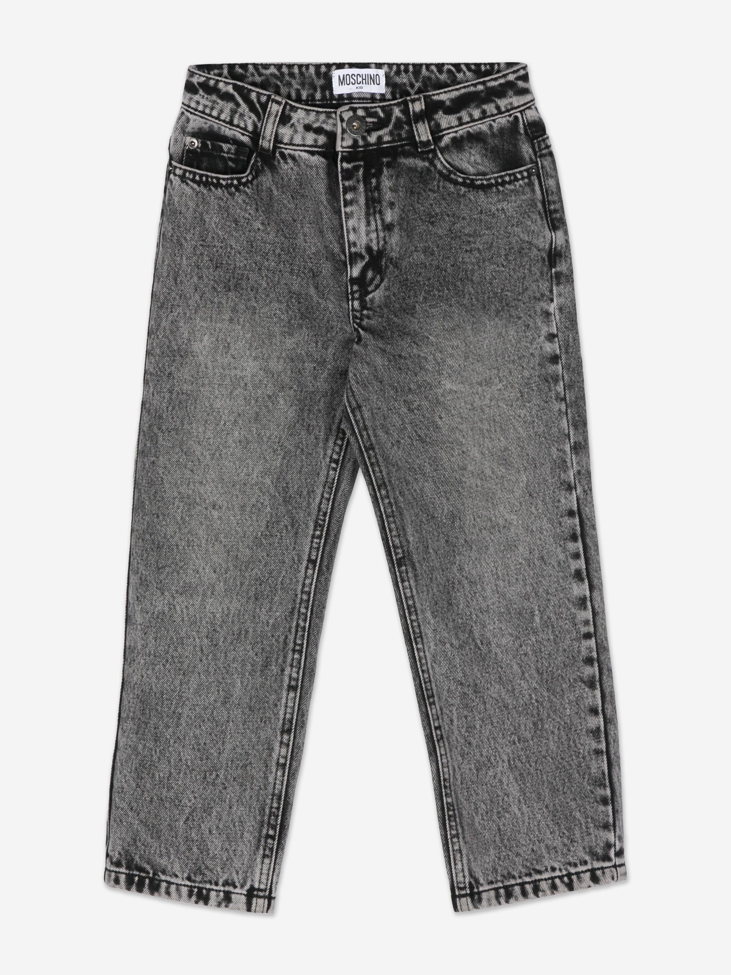 Moschino Girls Regular Fit Jeans in Black Wide Range Of Cheap Online