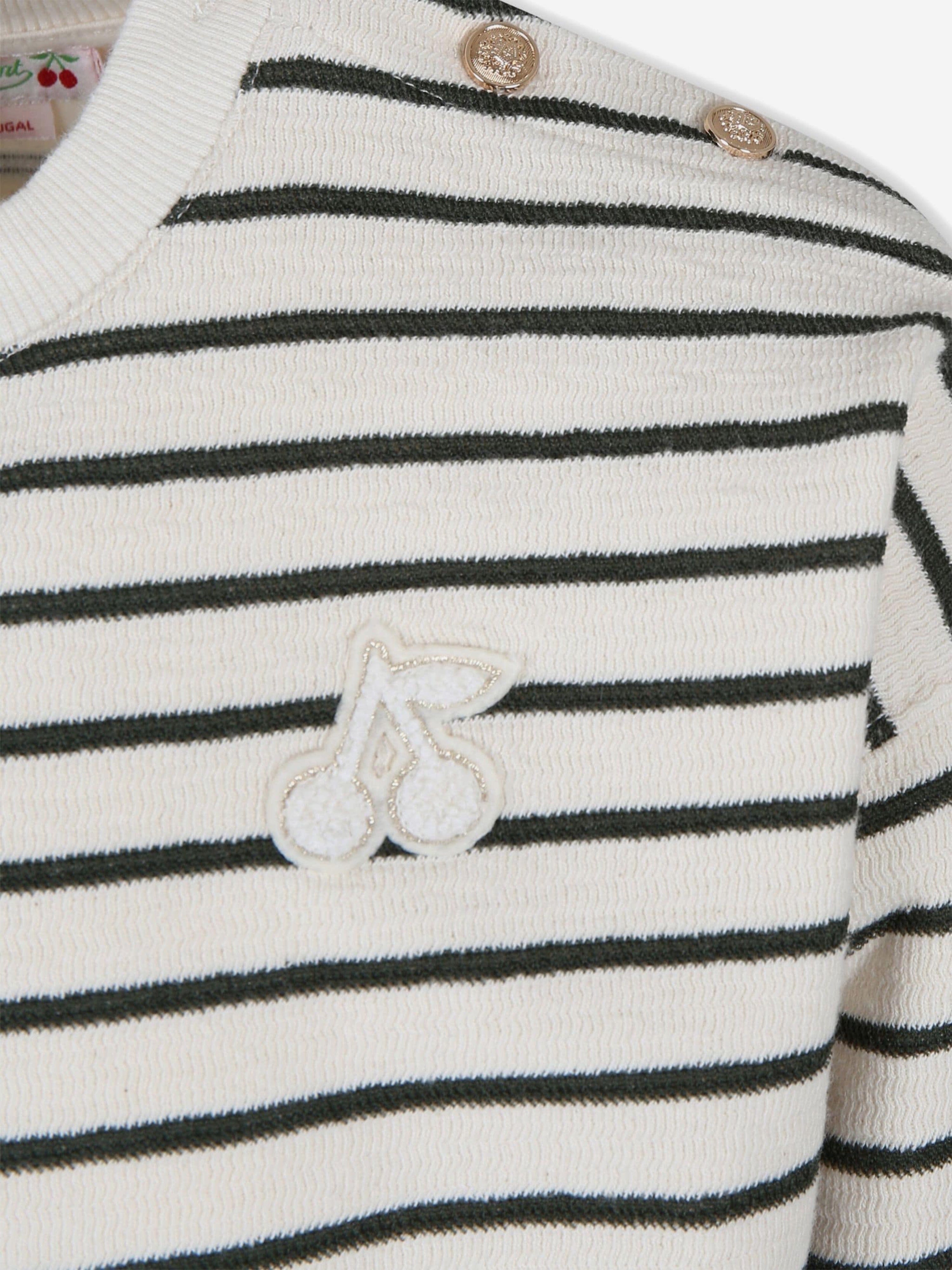 Bonpoint Girls Striped Gaya Sweatshirt in Multicolour Cheap Sale Outlet Store