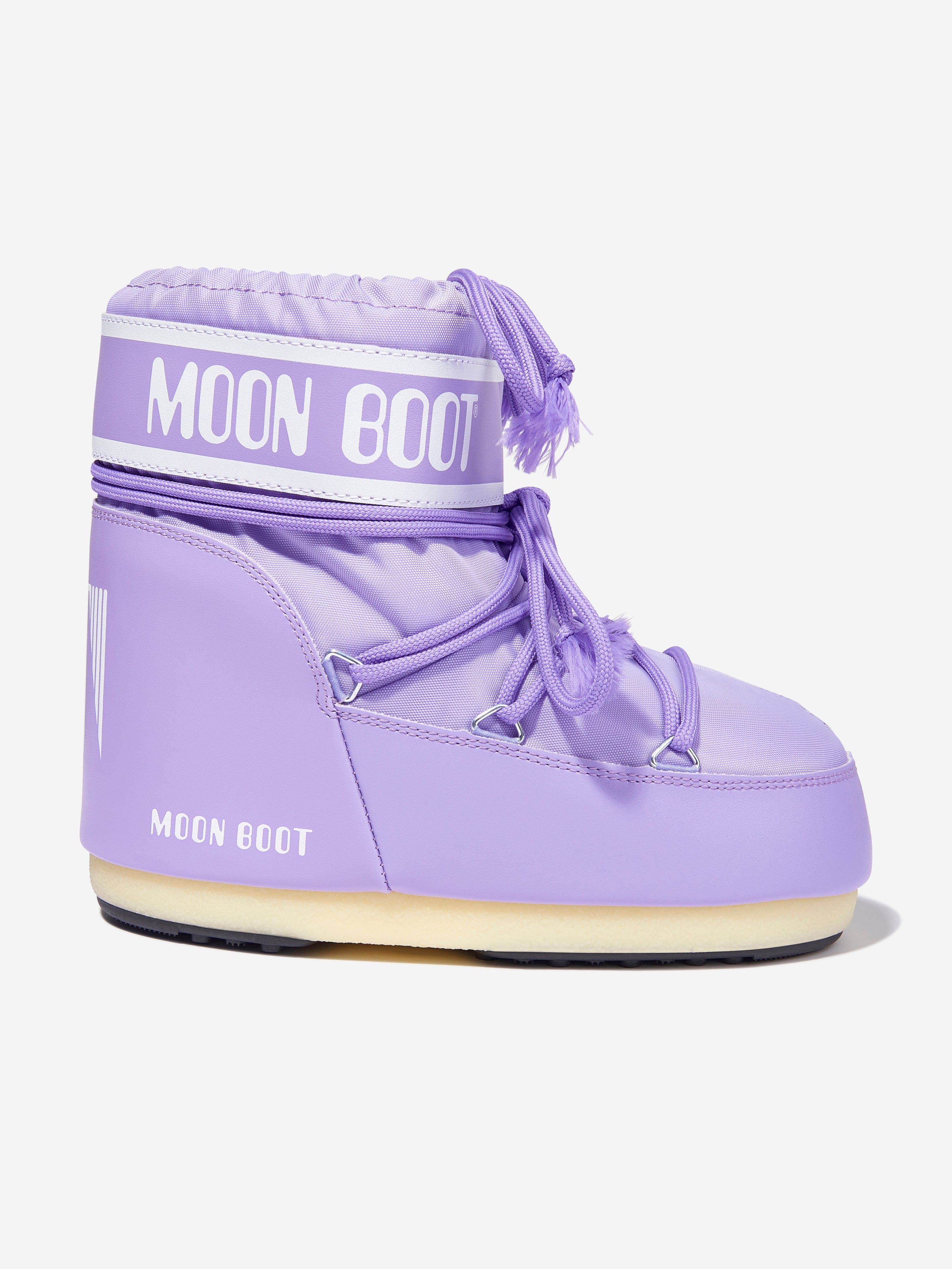 Moon Boot Kids Icon Low Nylon Snow Boots in Purple Get To Buy Cheap Pice