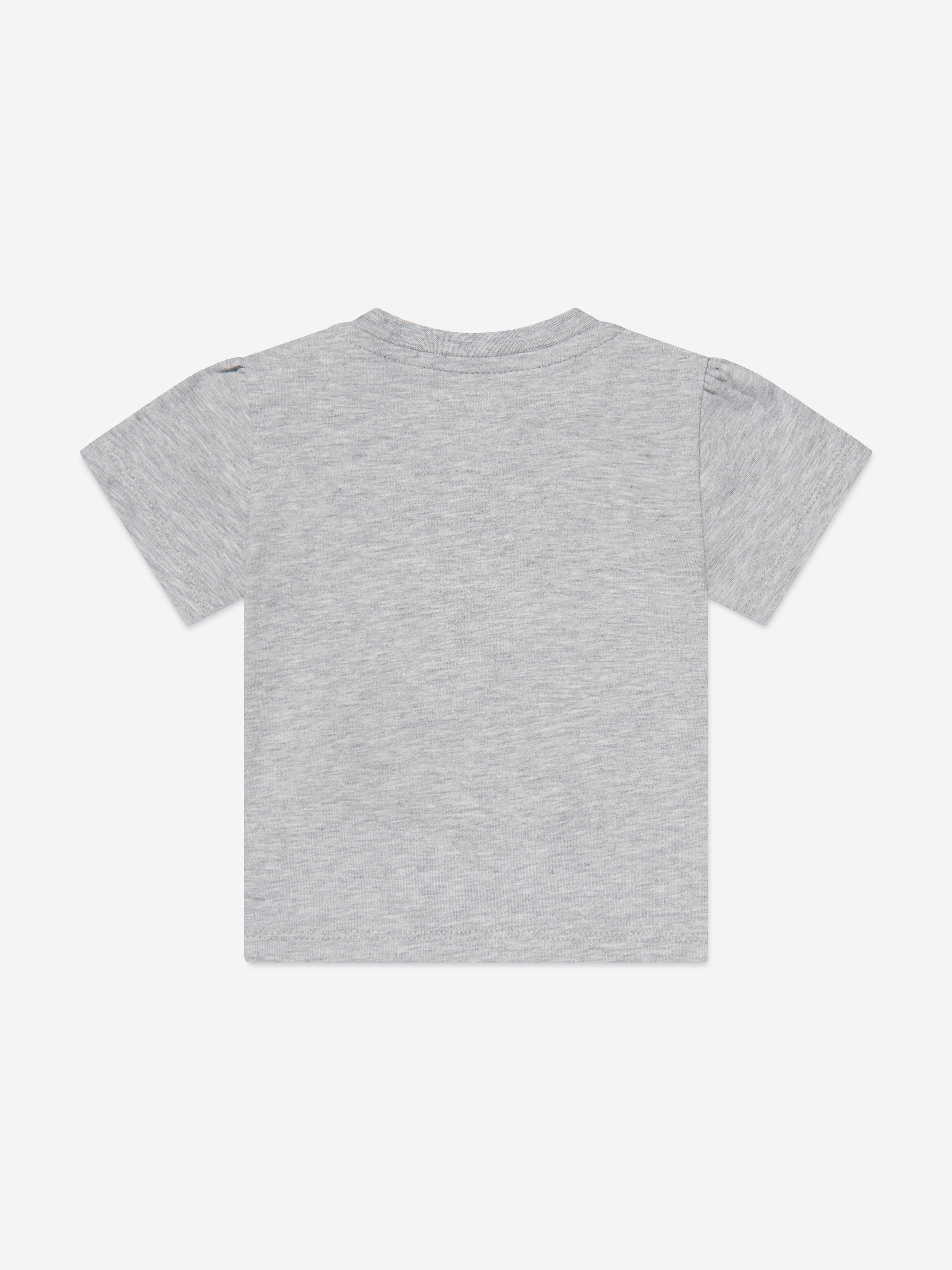 Moncler Enfant Baby Girls Bear T-Shirt in Grey Free Shipping With Paypal