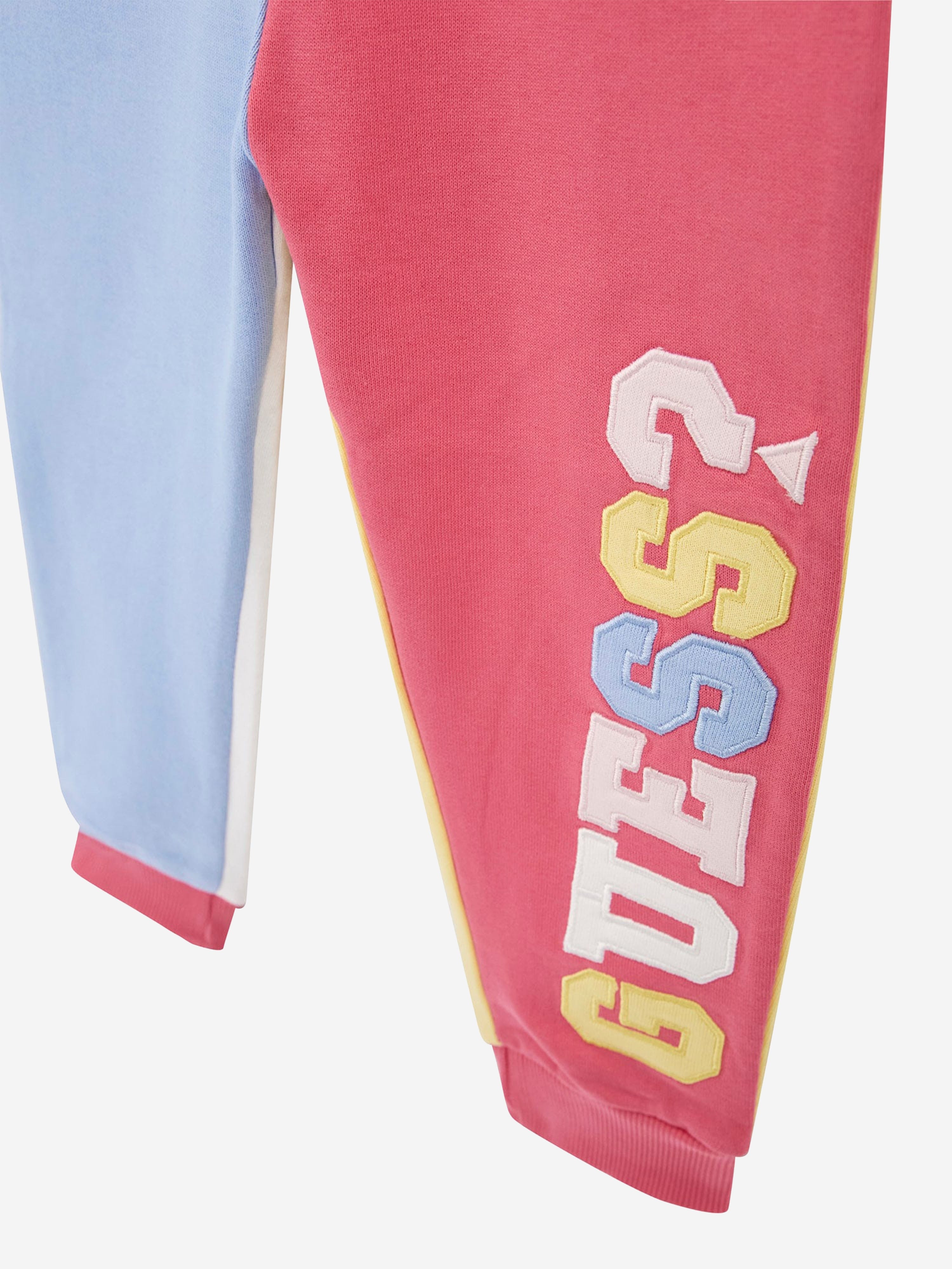 Guess Girls Colourblock Joggers in Multicolour Sale Lowest Pice