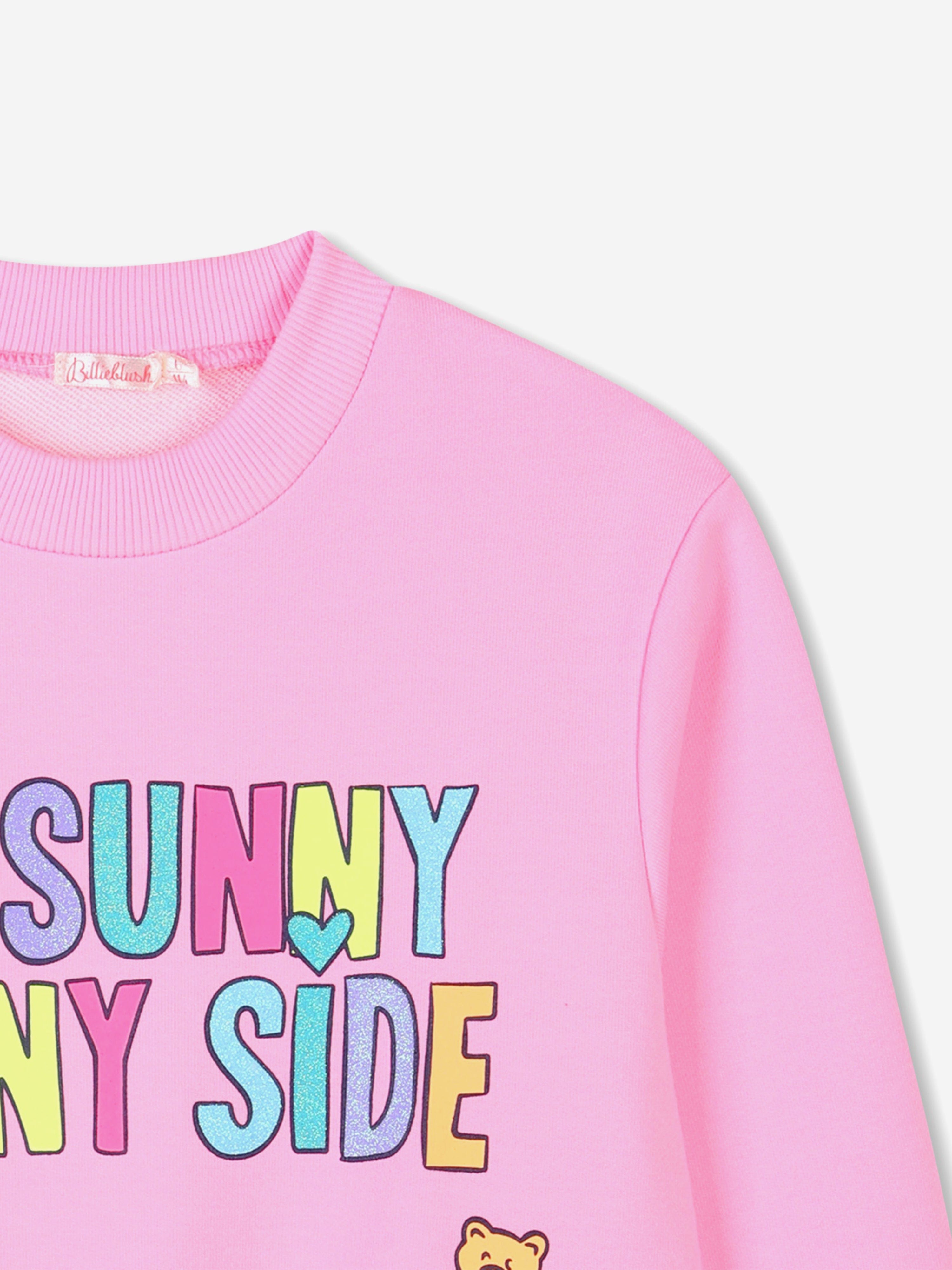 Girls Illustrated Sweatshirt in Pink Discount Cheapest Pice