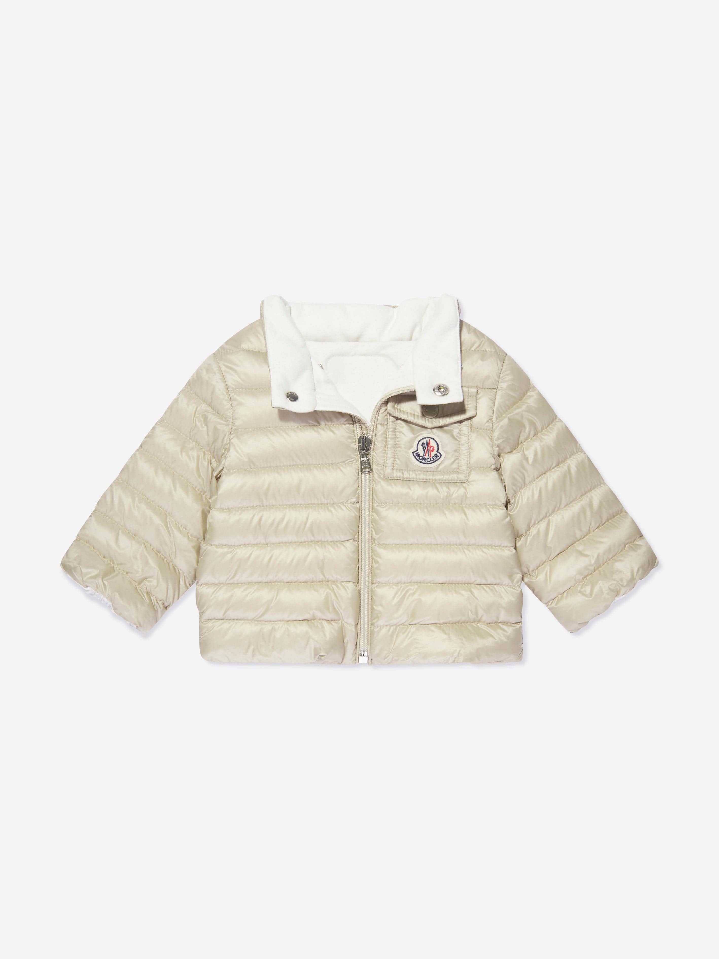 Moncler Enfant Baby Down Padded Baigal Jacket in Beige Recommend