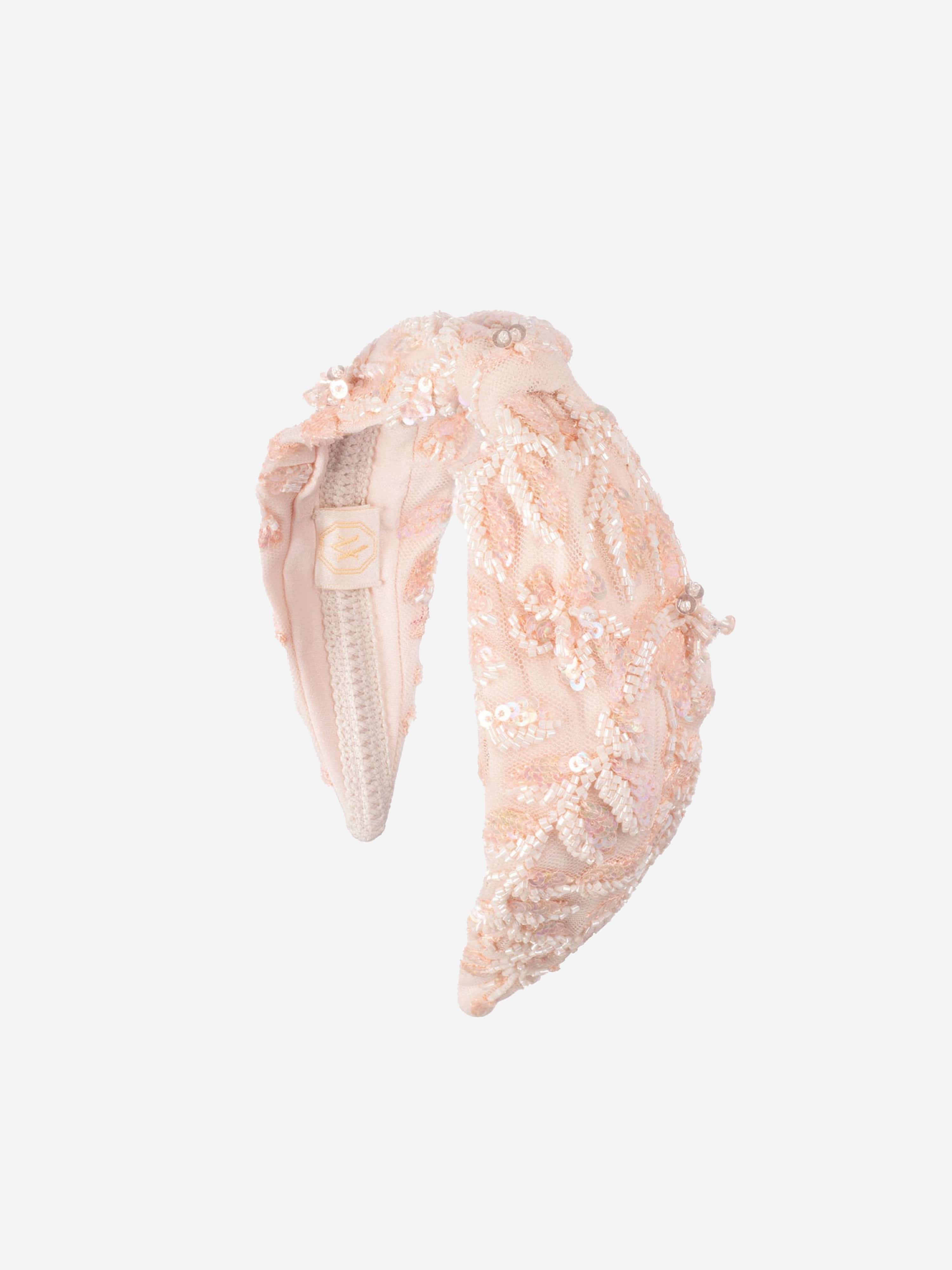 Maison Ava Girls Coralie Headband in Pink For Sale Cheap Pice From China