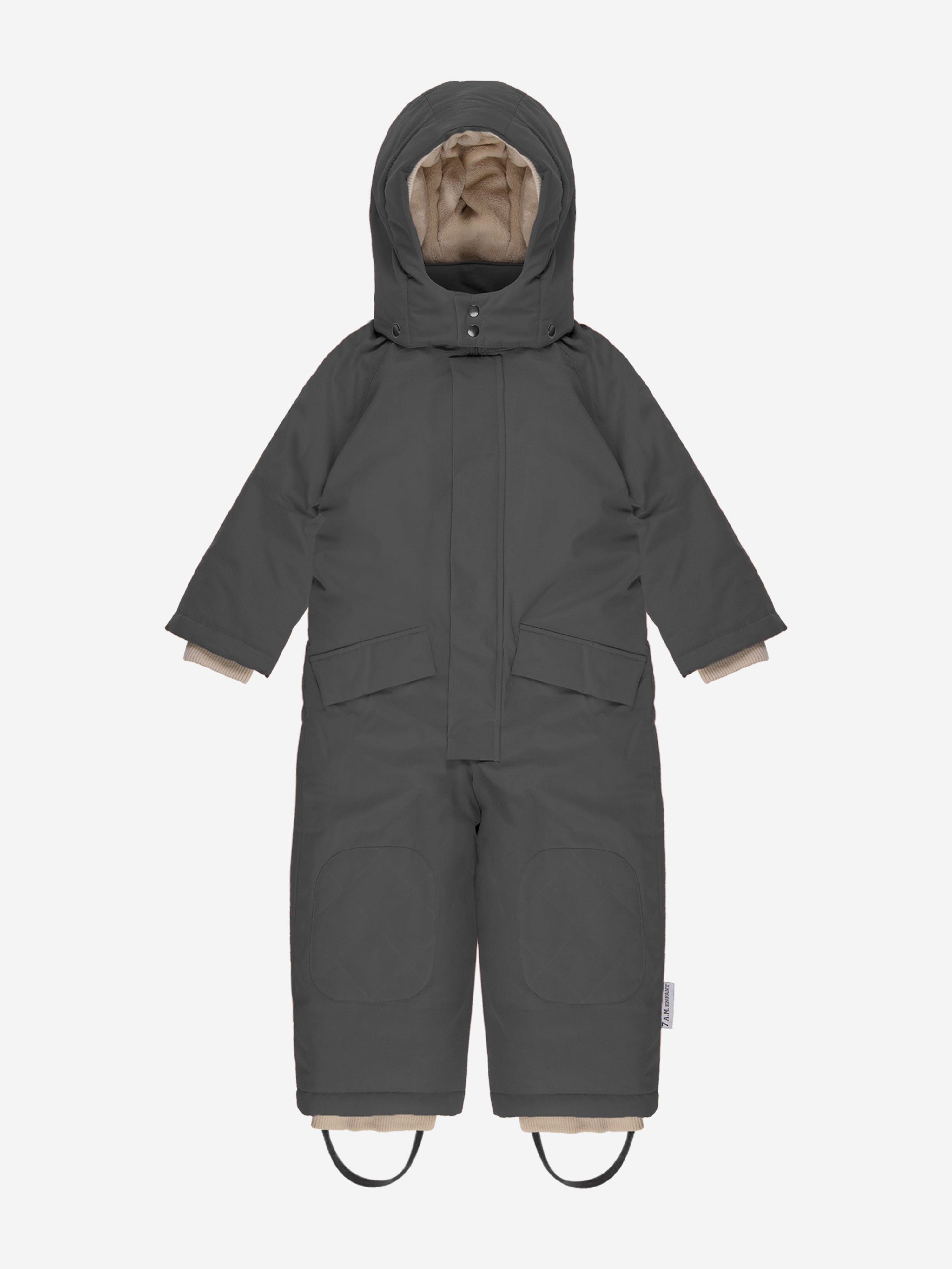 7AM Enfant Kids Snowsuit Grand-Benji in Grey Clearance Pick A Best