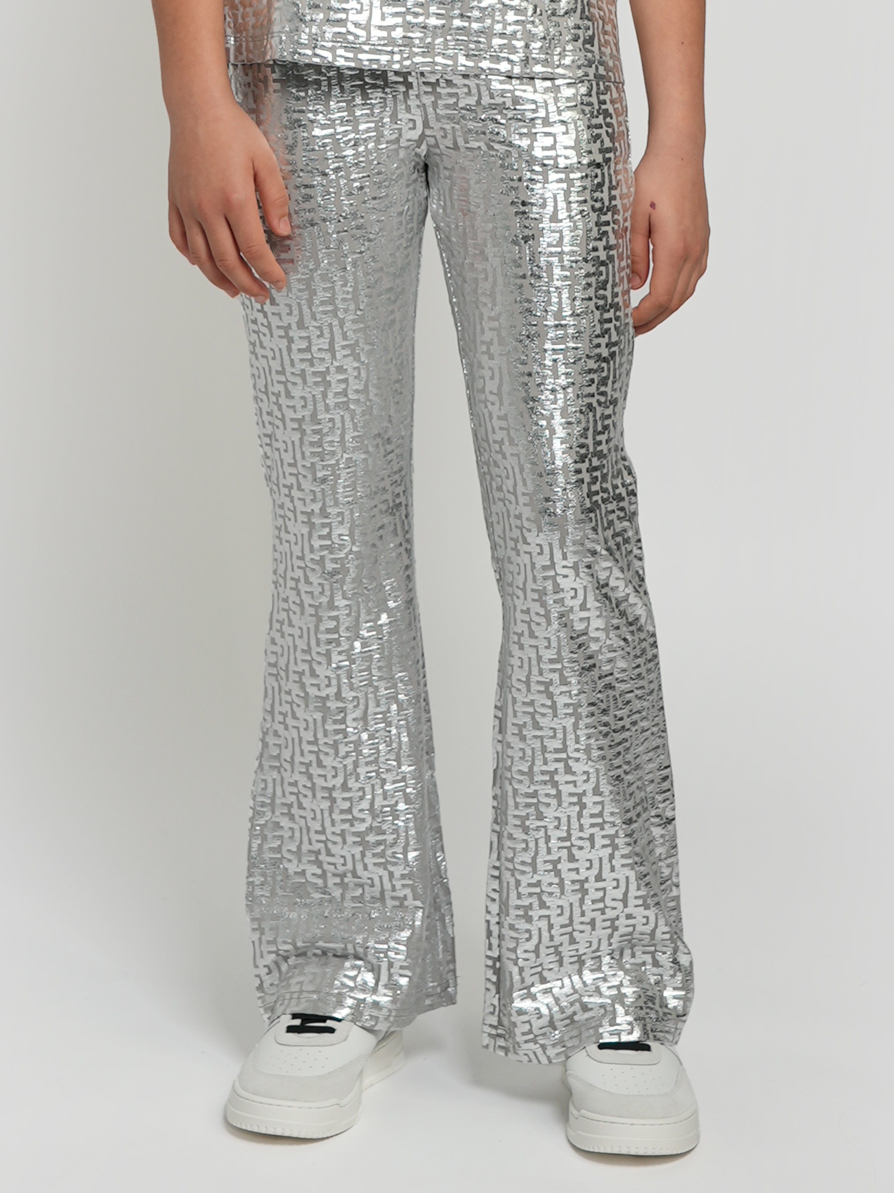 Diesel Girls Pendyx Branded Trousers in Silver Top Quality Online