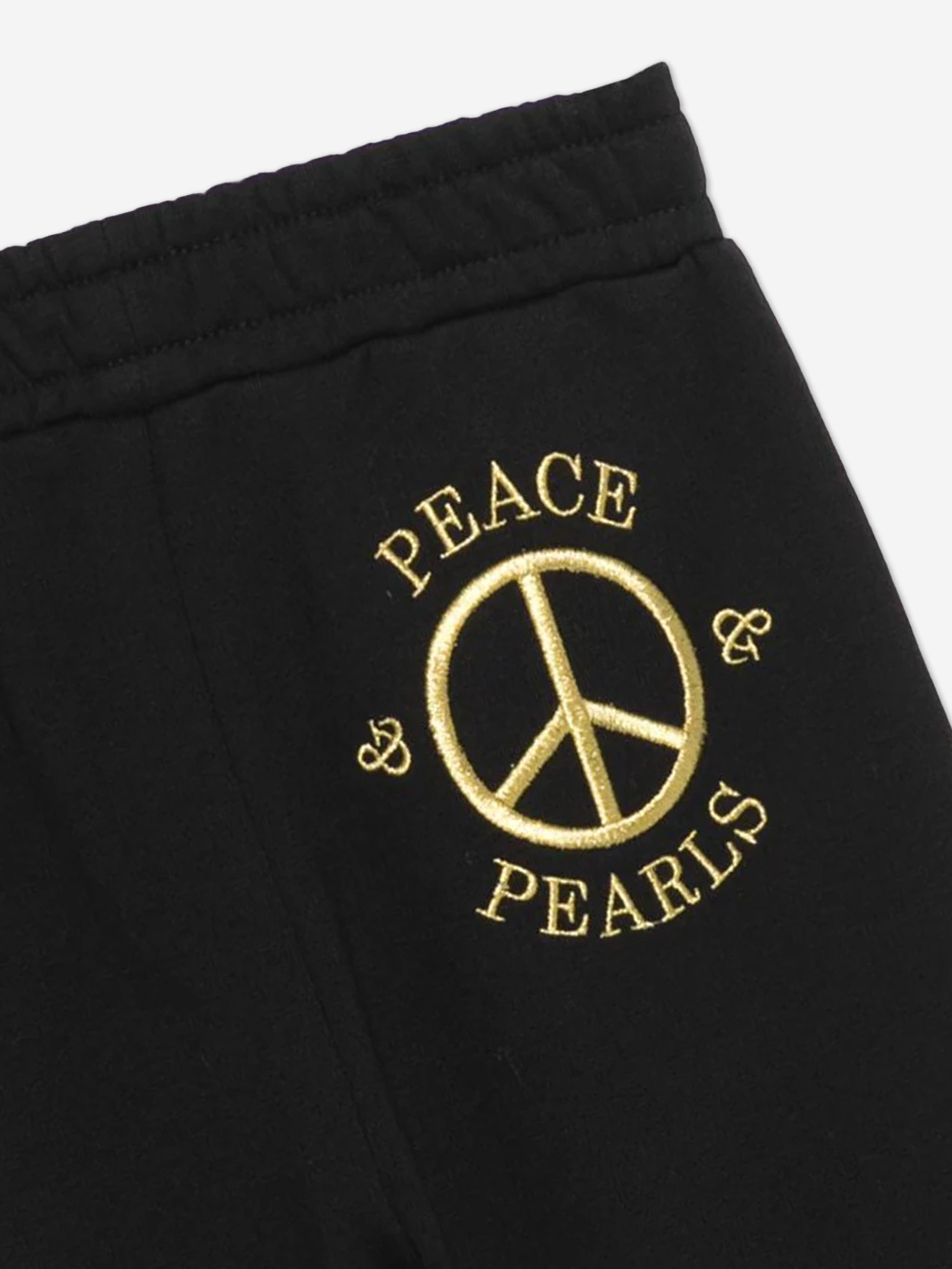 Moschino Girls Peace Pearls Joggers in Black Many Kinds Of Cheap Pice