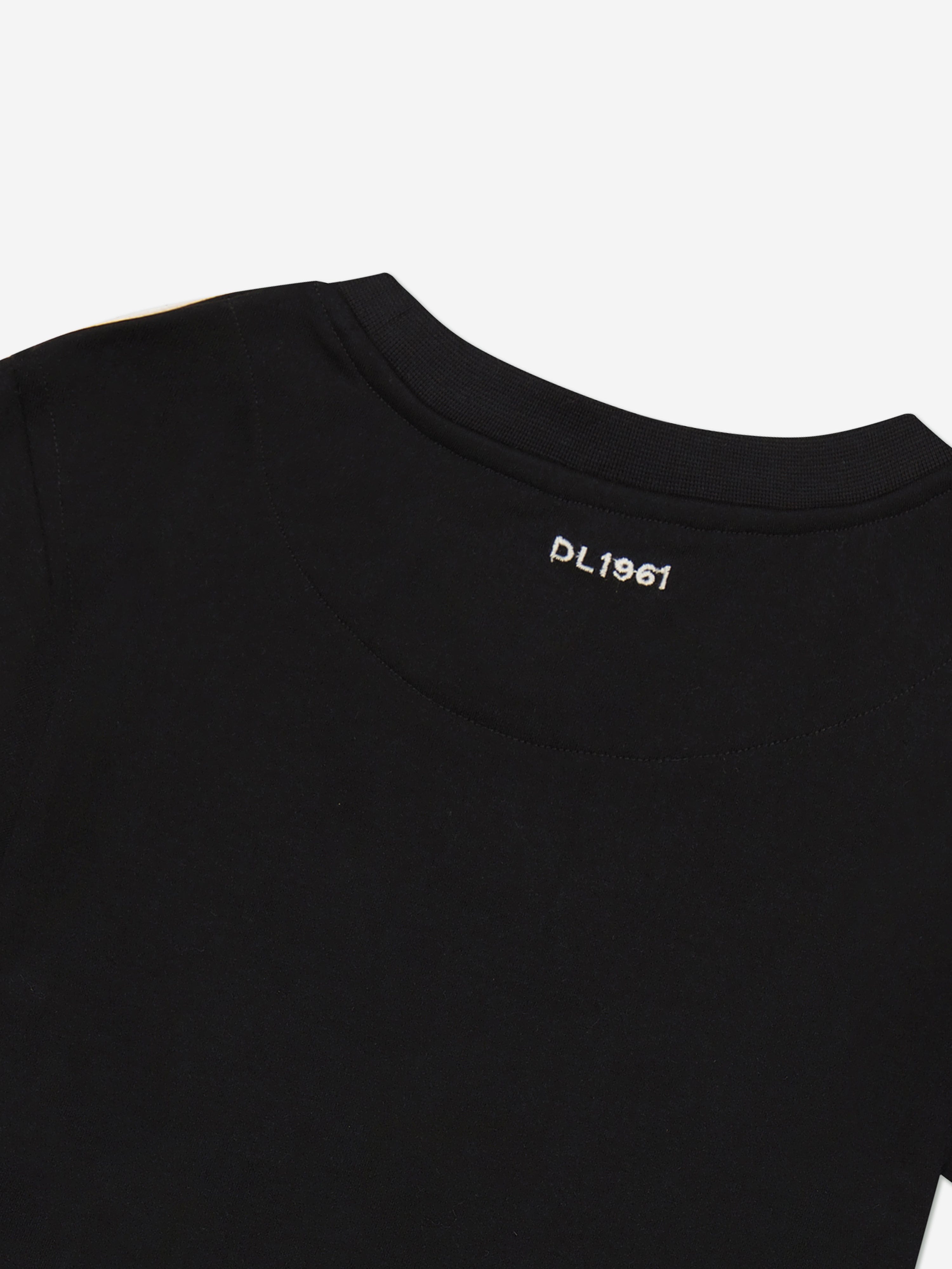 DL1961 Girls Cotton T-Shirt in Black Very Cheap
