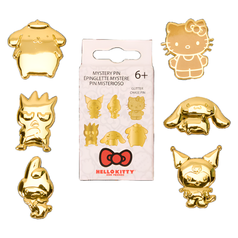 Hello Kitty and Friends x Loungefly 50th Anniv. Gold Blind Box Pin Cheap Sale Geniue Stockist
