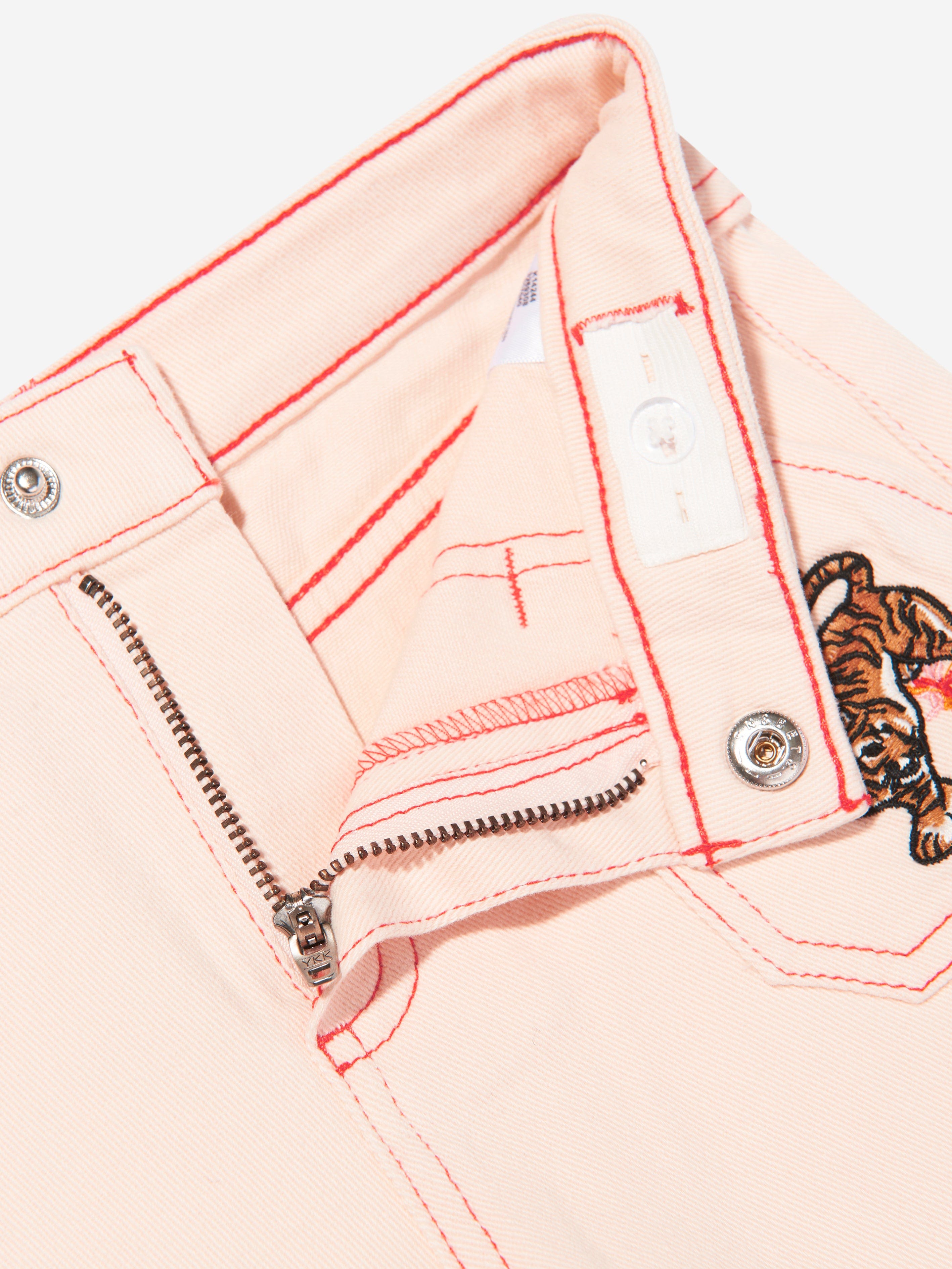 KENZO Girls Tiger Shorts in Pink Pices Online