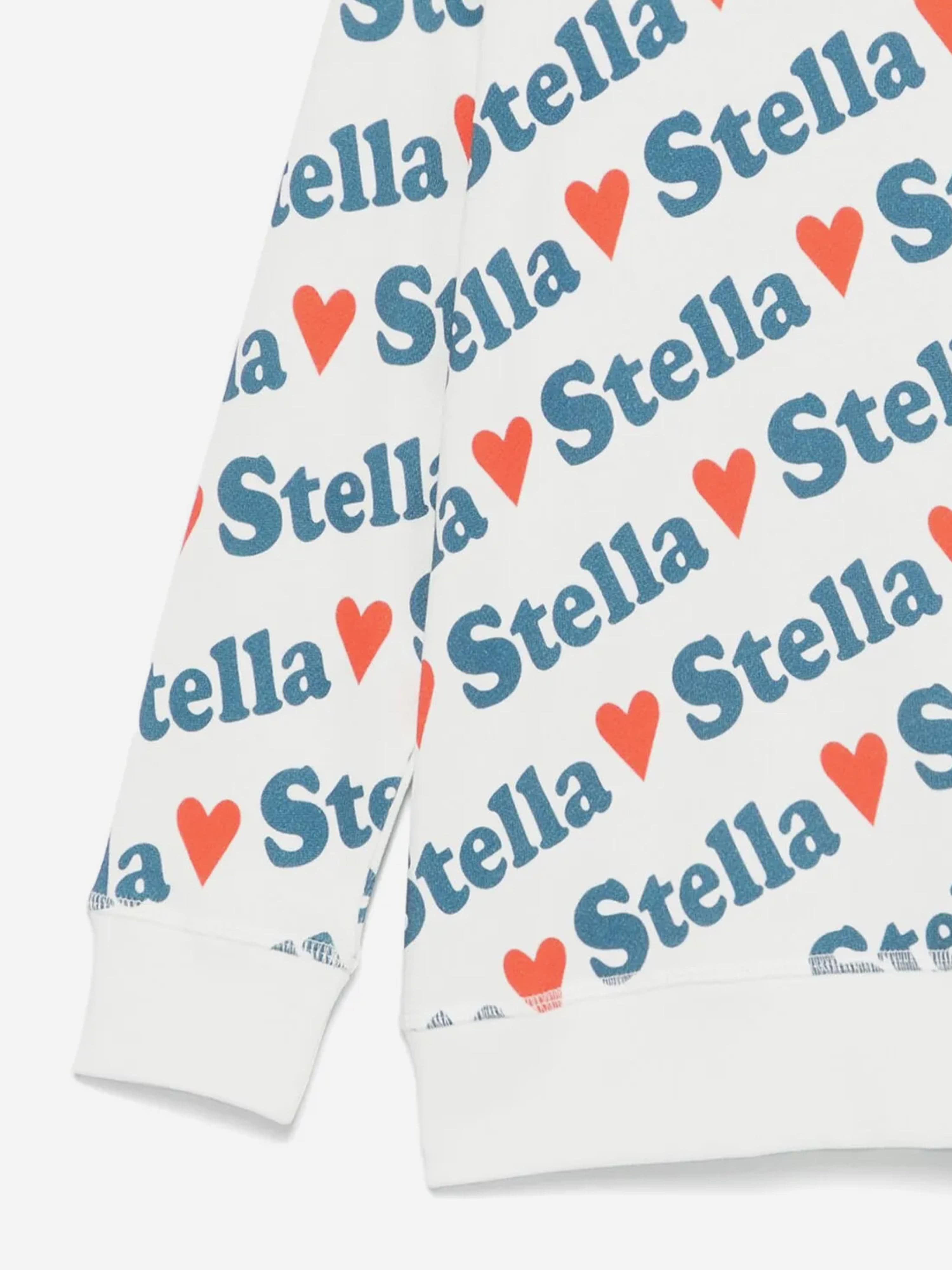 Girls Heart Logo Sweatshirt in Ivory Outlet Free Shipping Authentic