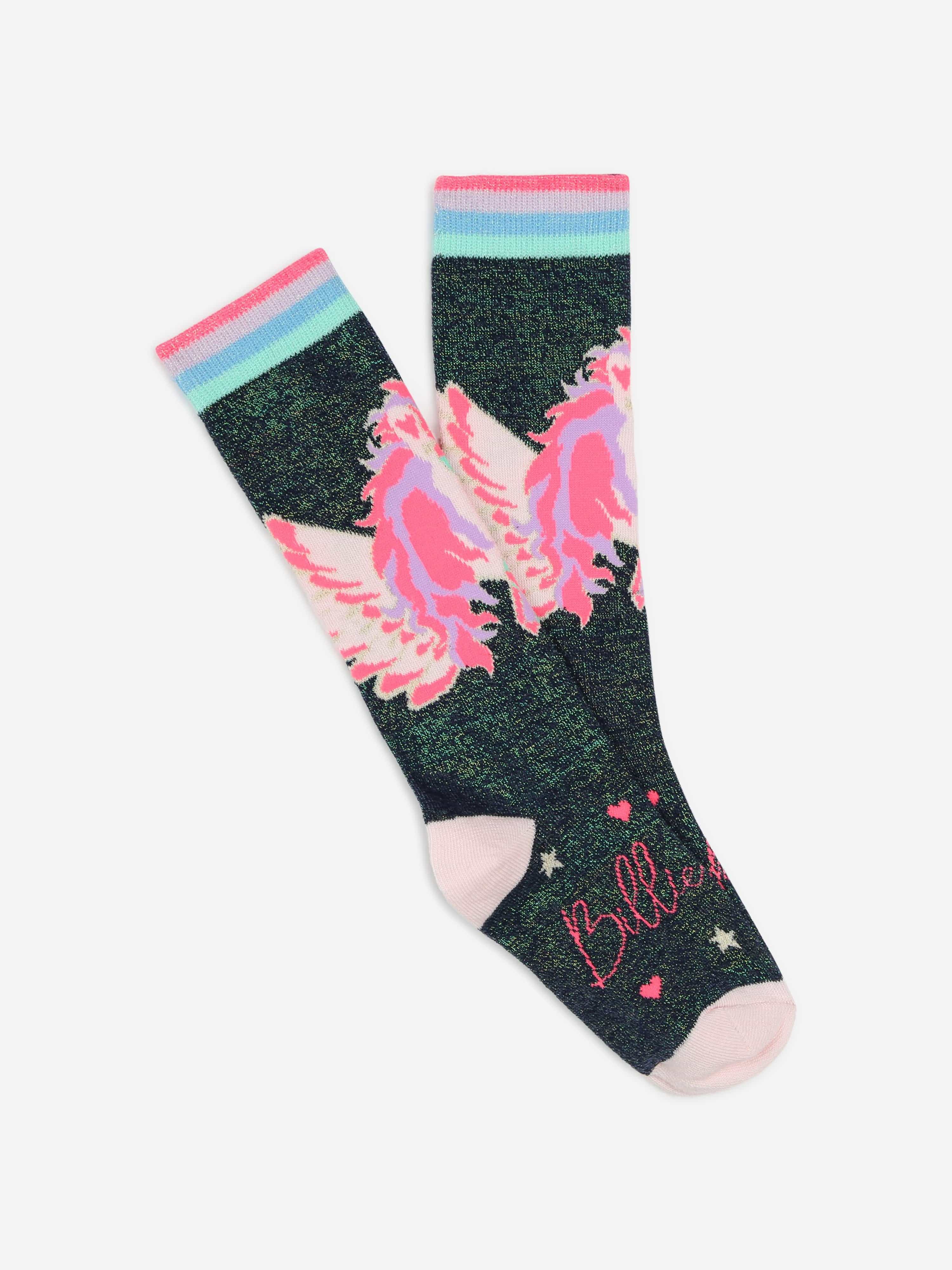 Billieblush Girls Pegasus High Socks in Navy Tumblr Cheap Pice