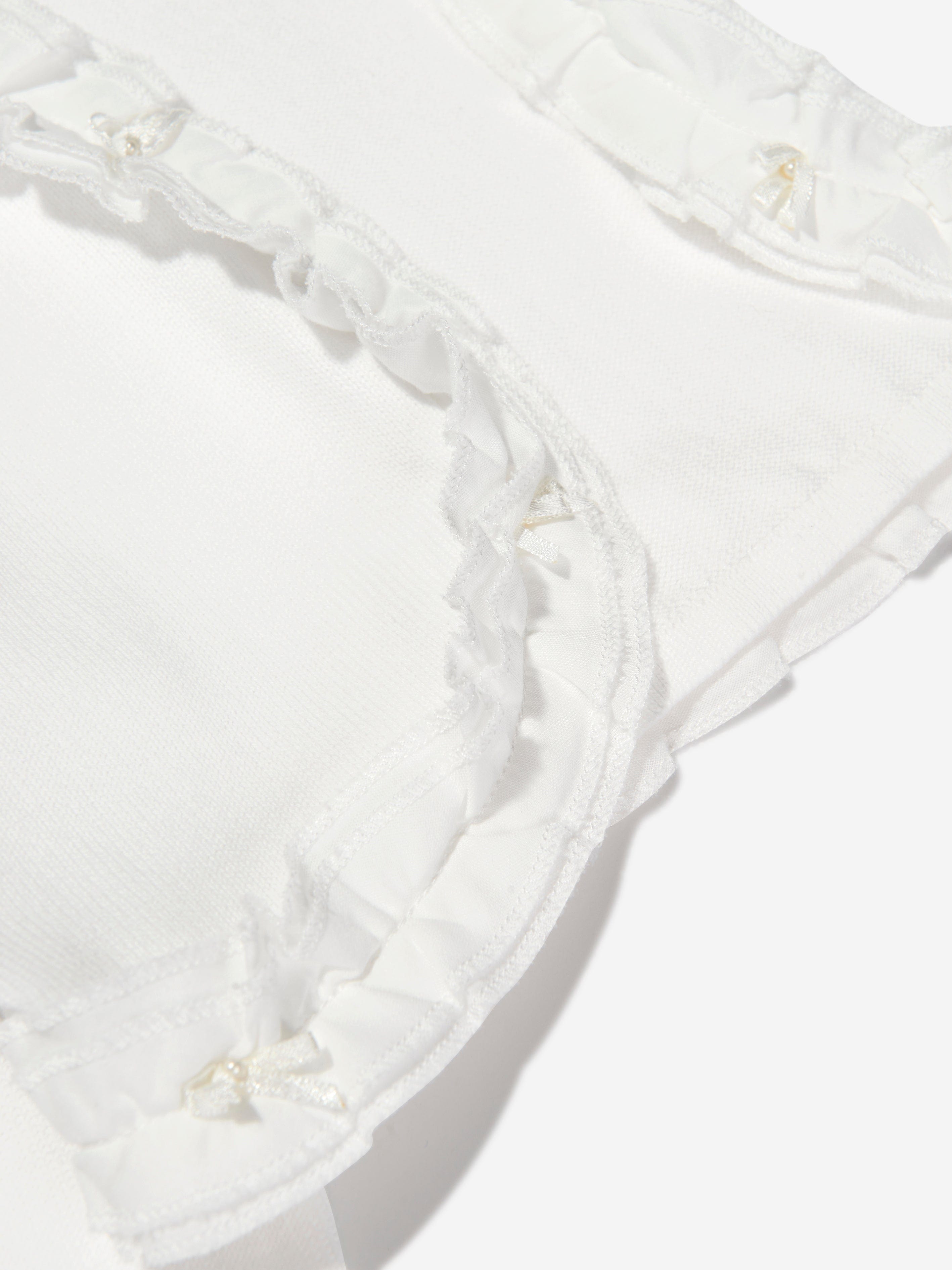 Sarah Louise Girls Frilly Bolero in Ivory Excellent Online