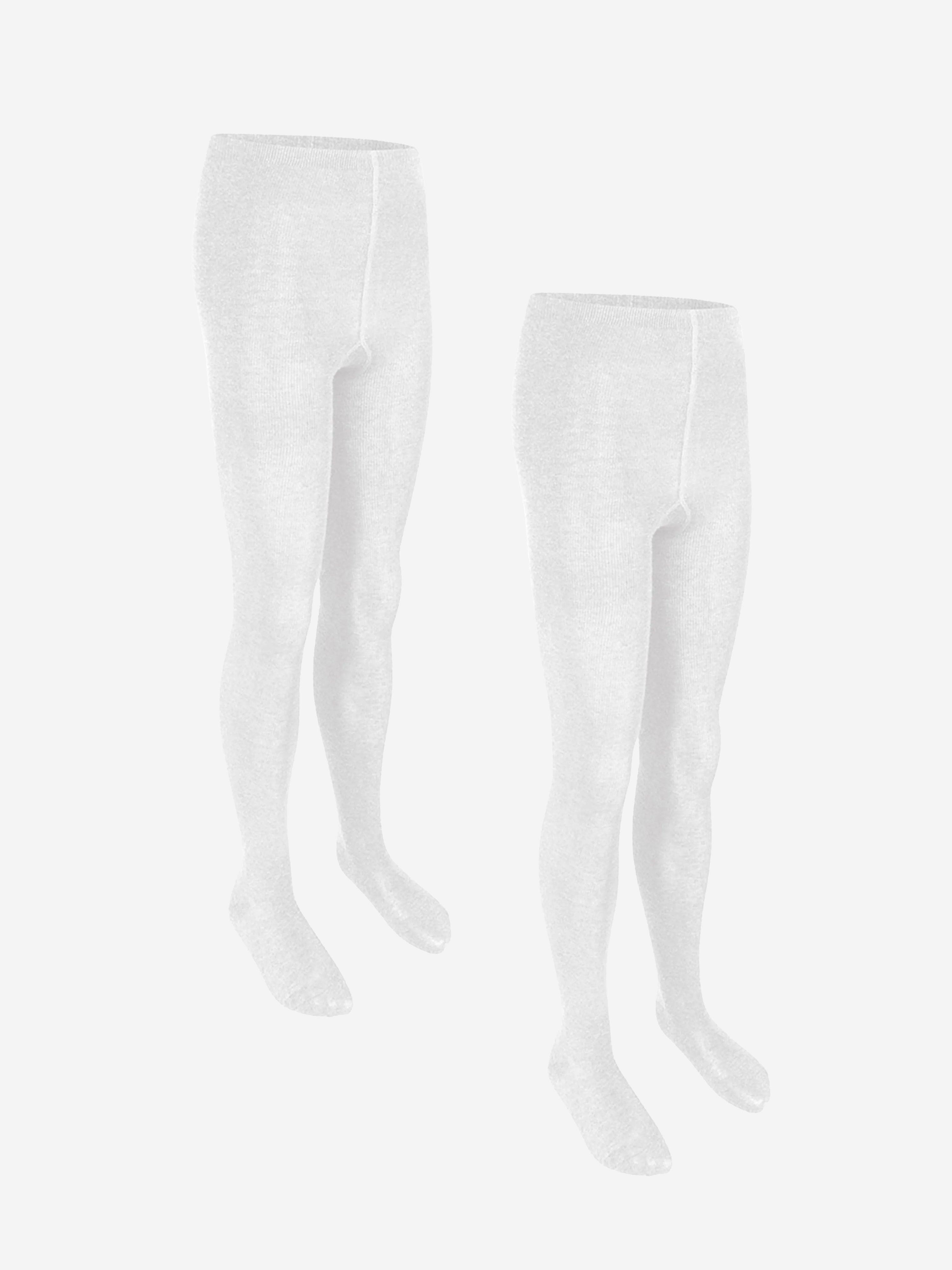 Zeco Girls School Cotton Tights (2 Pack) in White Online