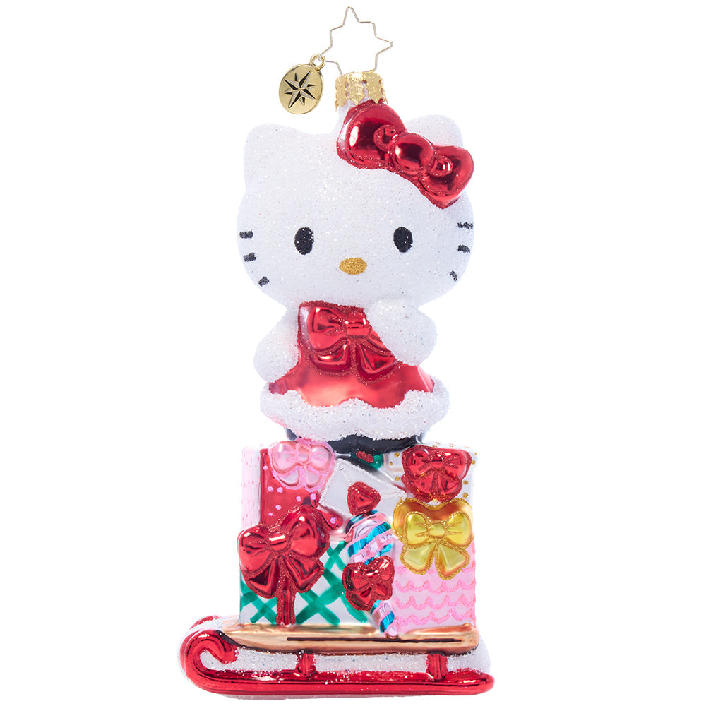 Hello Kitty x Christopher Radko Handmade Glass Ornament (Happy Holidays) Clearance Ebay