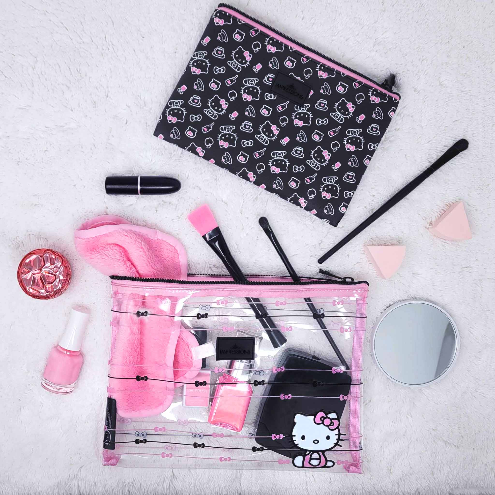 Hello Kitty x Impressions Slim Pouch Set (Black) Cheap Sale Best Wholesale