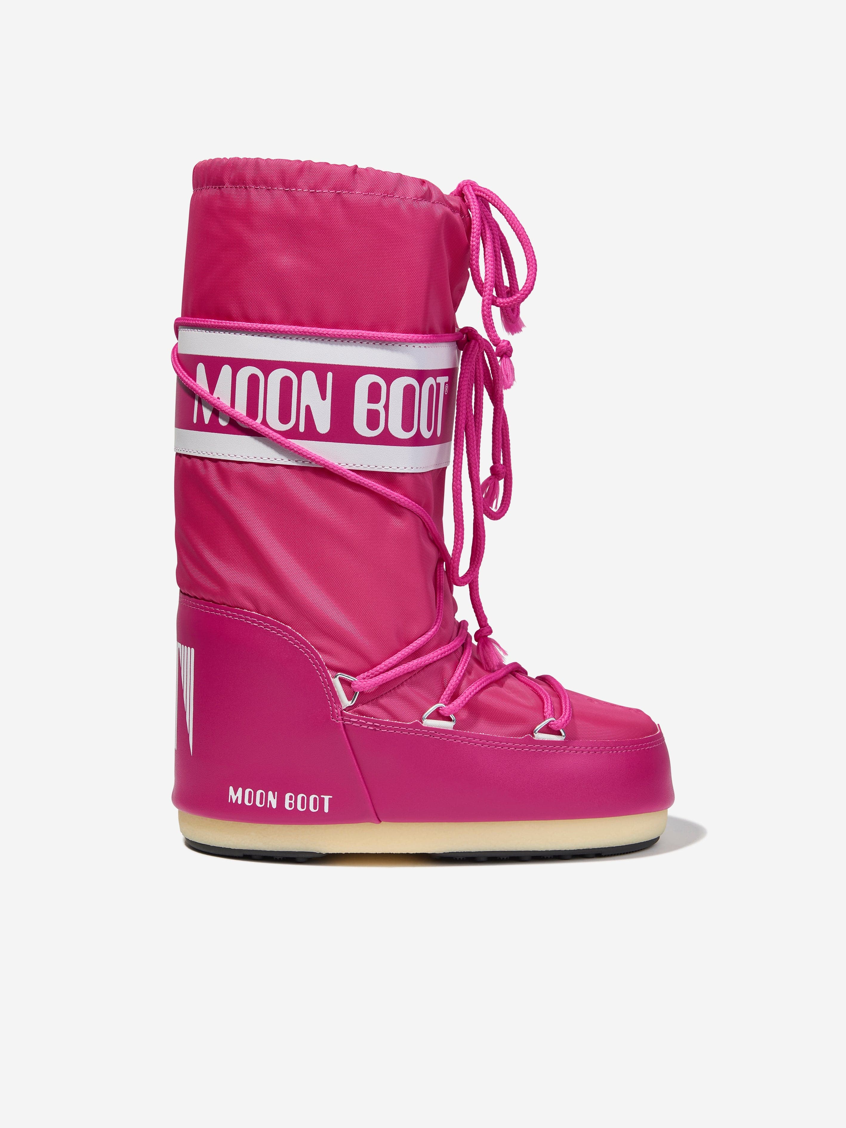 Moon Boot Girls Icon Nylon Snow Boots in Pink Discount From China