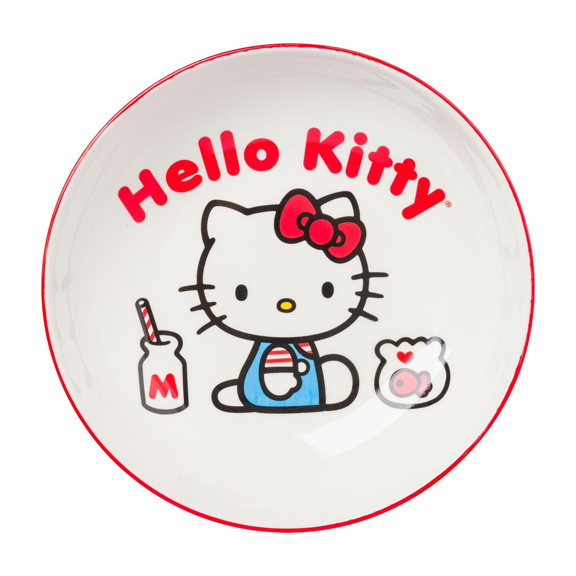 Hello Kitty Ceramic Dinner Bowl (Classic Milk Bottle) High Quality