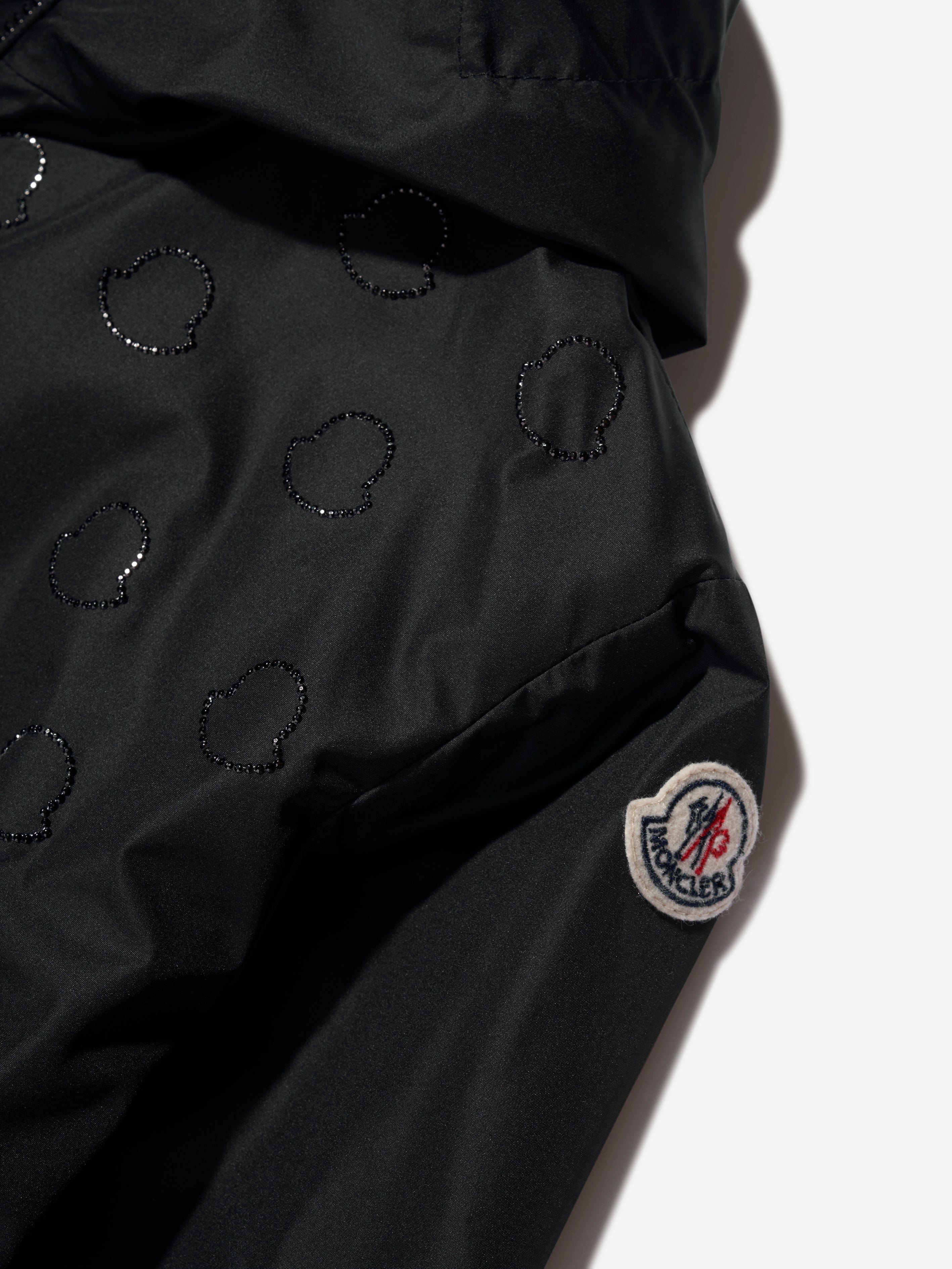 Moncler Enfant Girls Adanna Jacket in Black Brand New Unisex