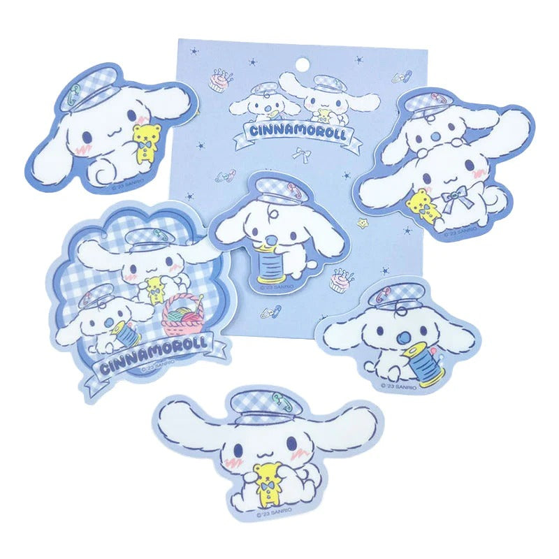 Cinnamoroll 6-Piece Decorative Sticker Set (Gingham Paperboy Series) Cheap Geniue Stockist