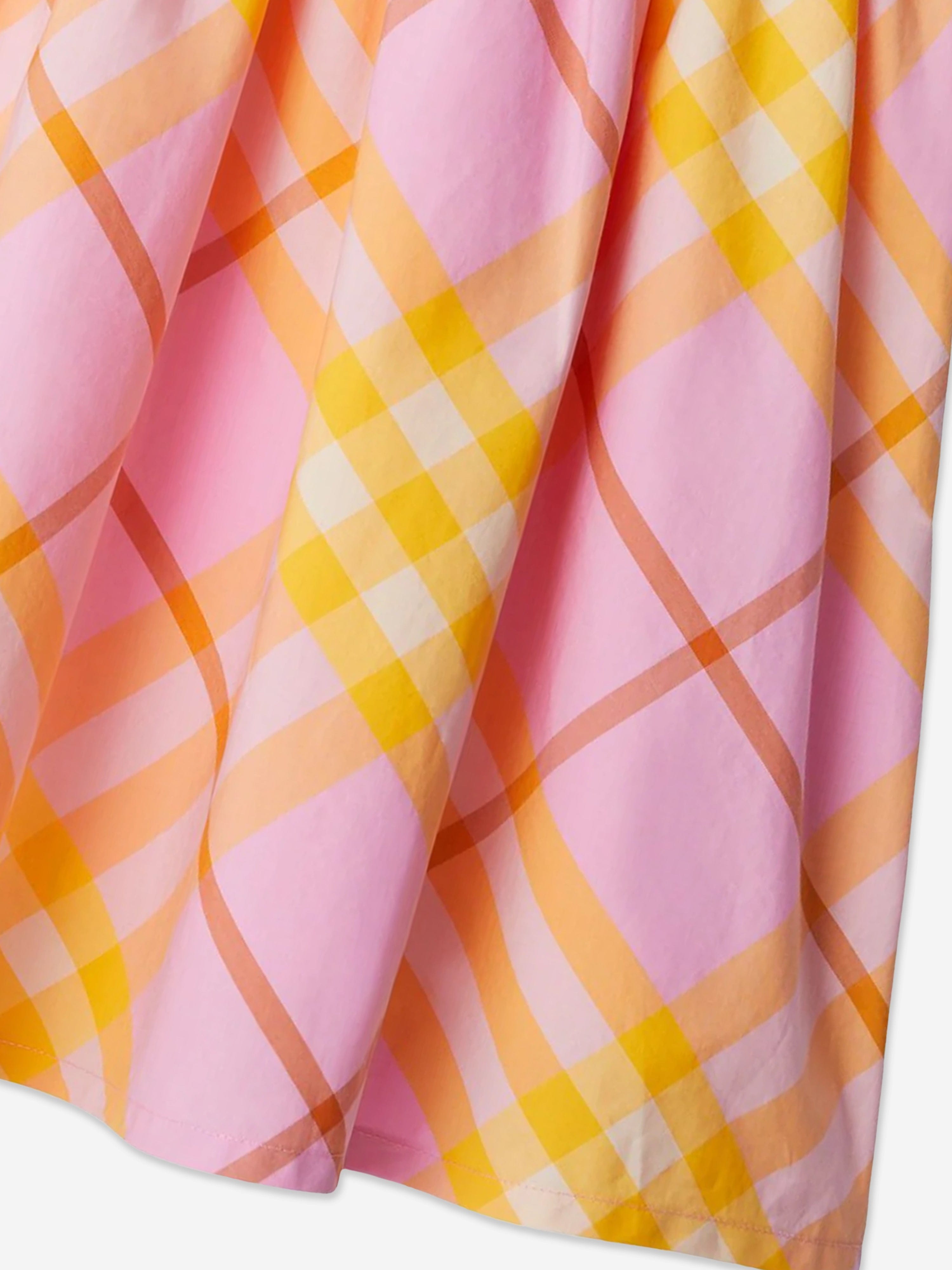Burberry Girls Elsie Check Dress in Pink Discount Outlet Locations