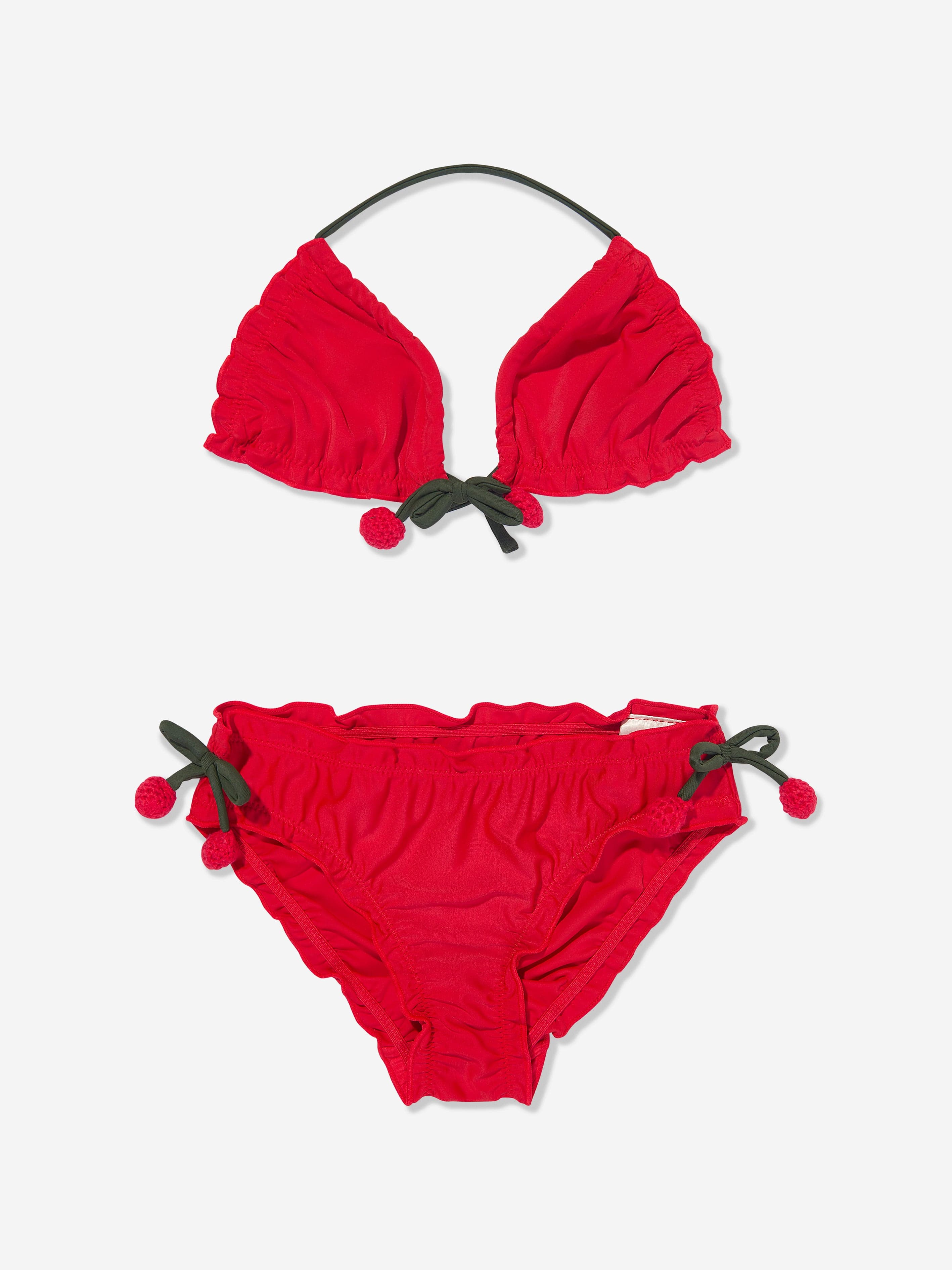 Konges Sljd Girls Cherry Bikini in Red Clearance Hot Sale