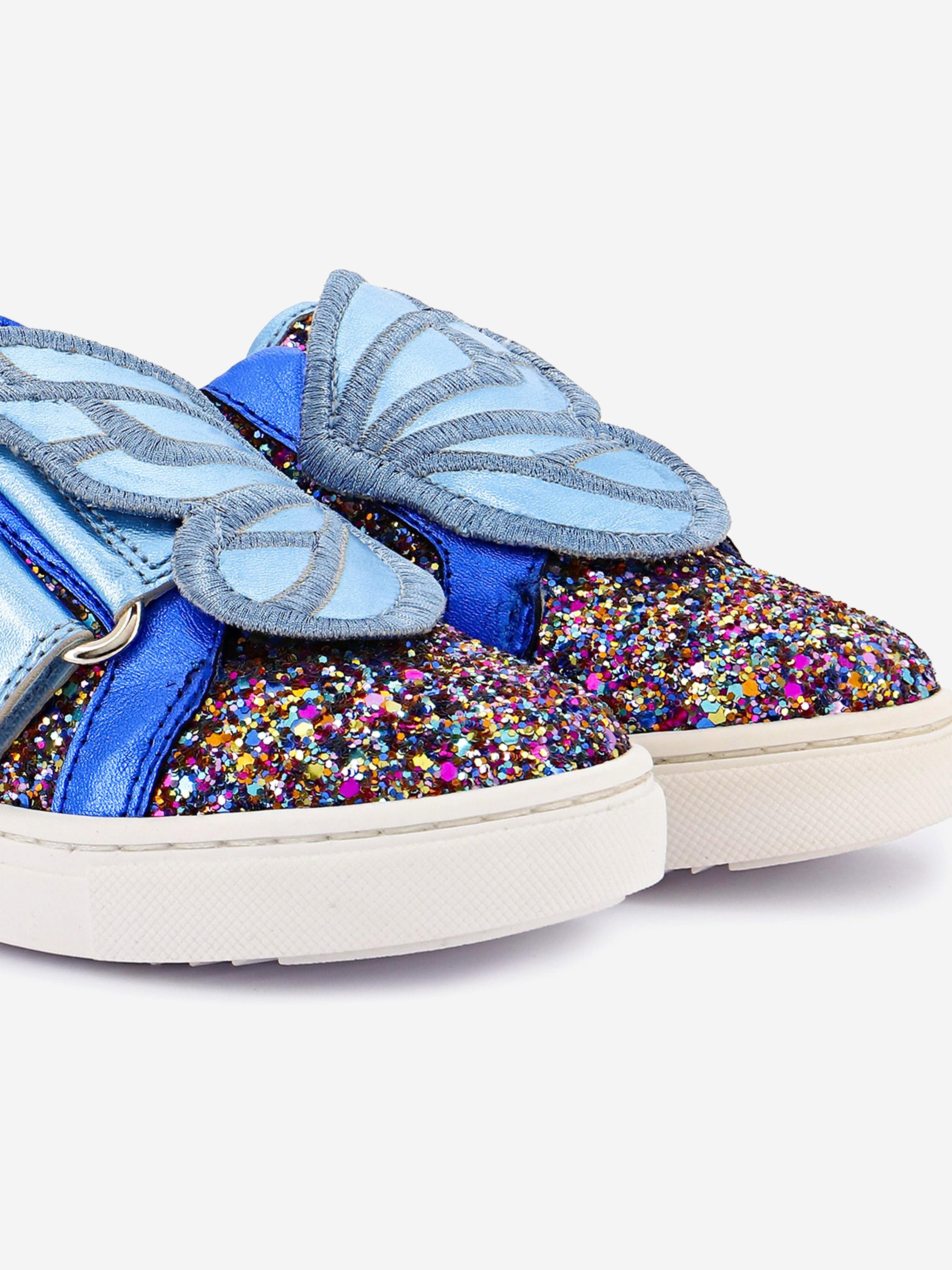 Sophia Webster Girls Butterfly Trainers in Blue For Sale Online