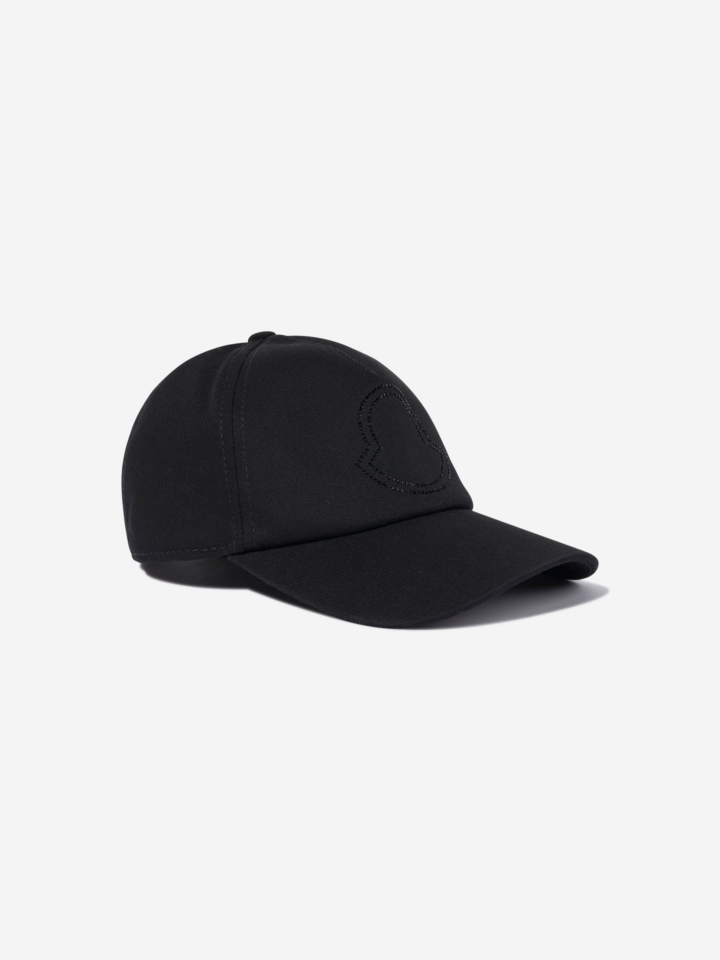 Moncler Enfant Girls Baseball Cap in Black How Much Cheap Online