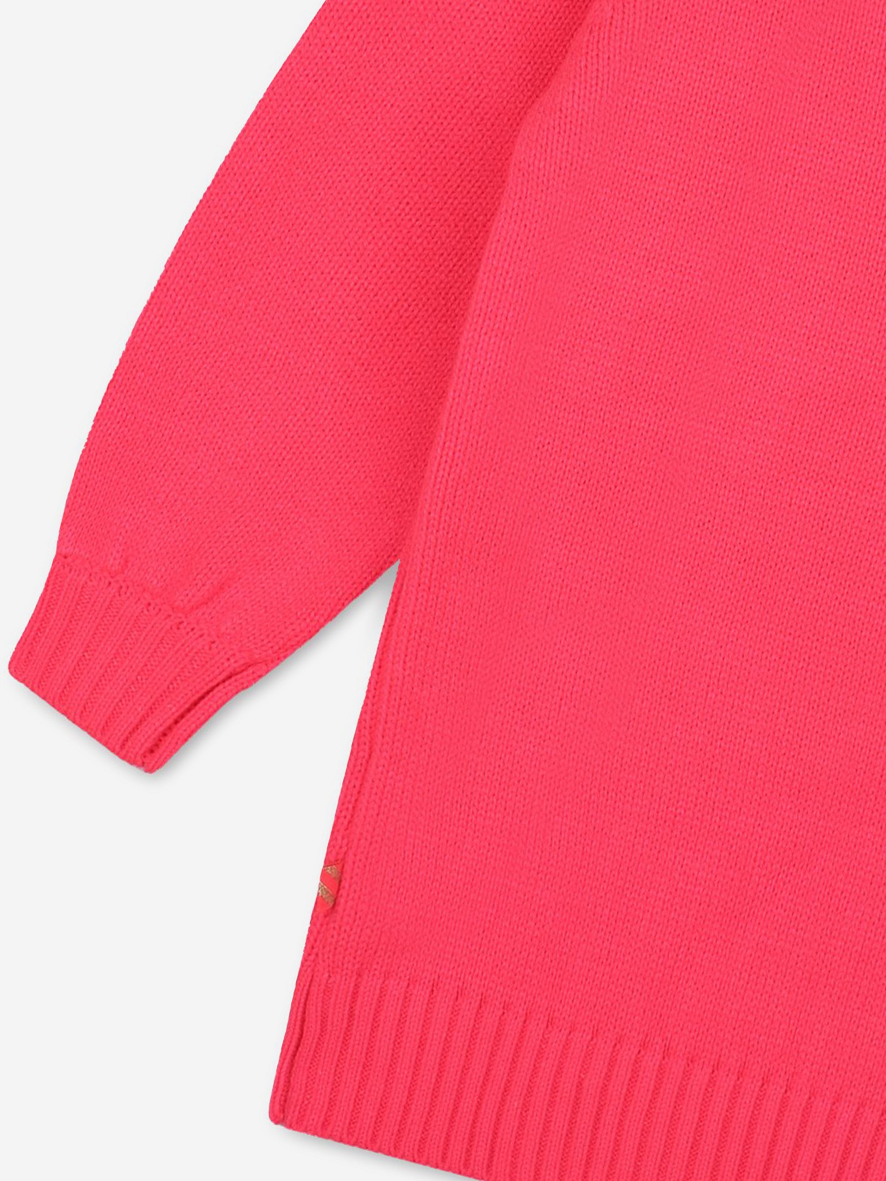 Billieblush Girls Knitted Dress in Pink With Mastercard