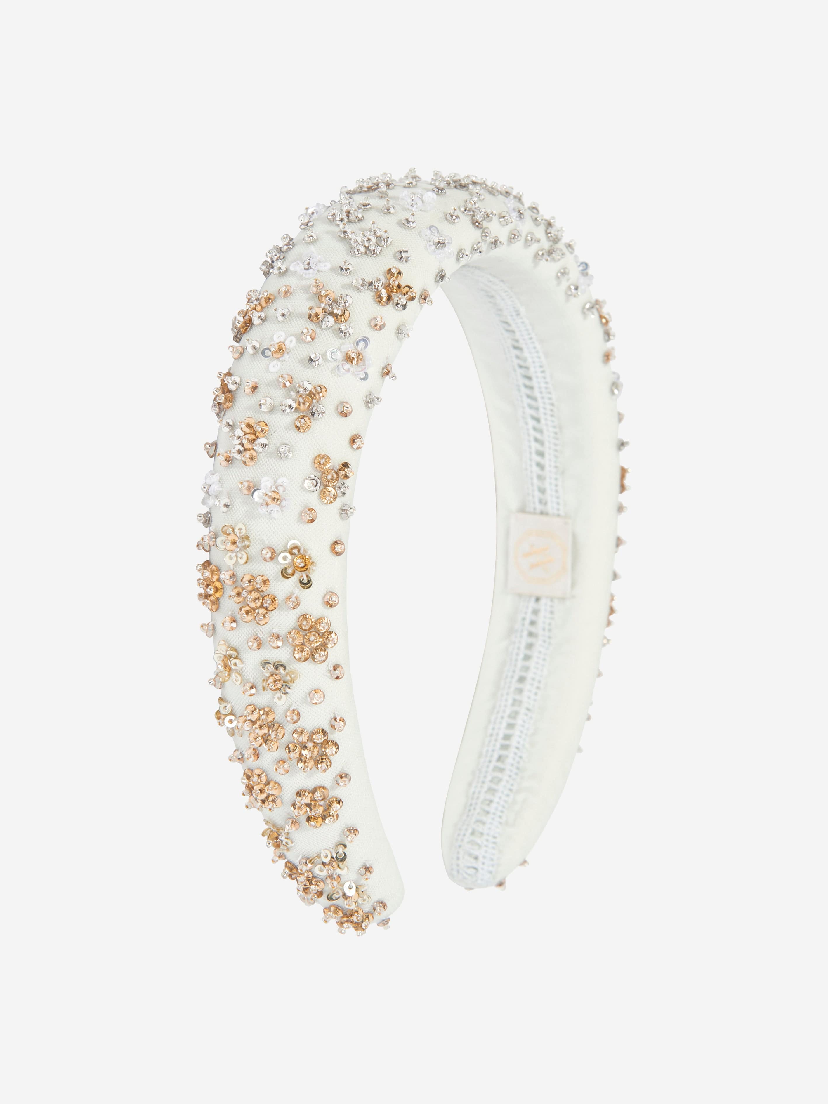 Maison Ava Girls Embellished Headband in Blue Shop For Sale